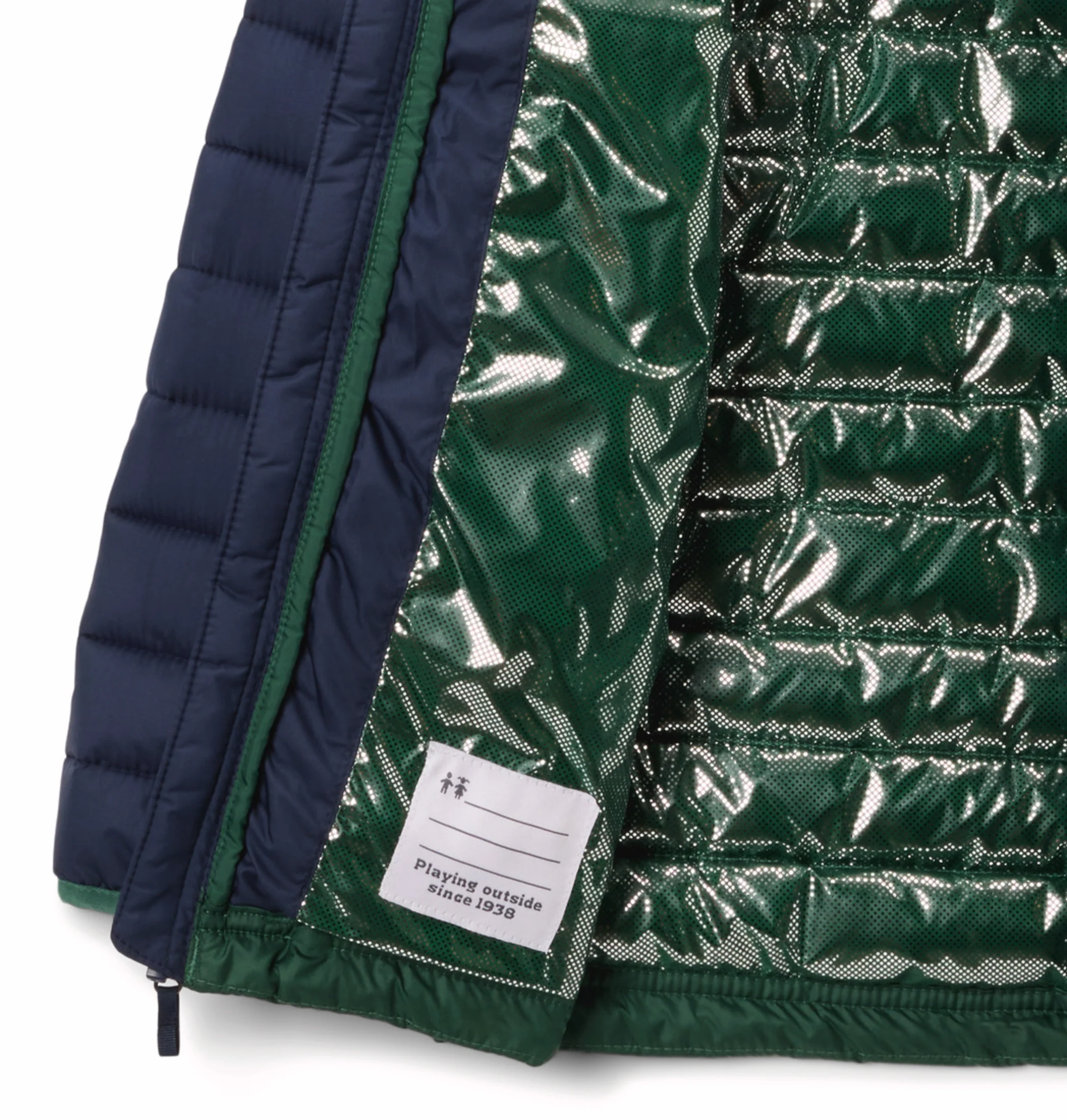 Columbia Kids Boys Green OmniHeat Reflective Powder Lite II Down Jacket - Image 5