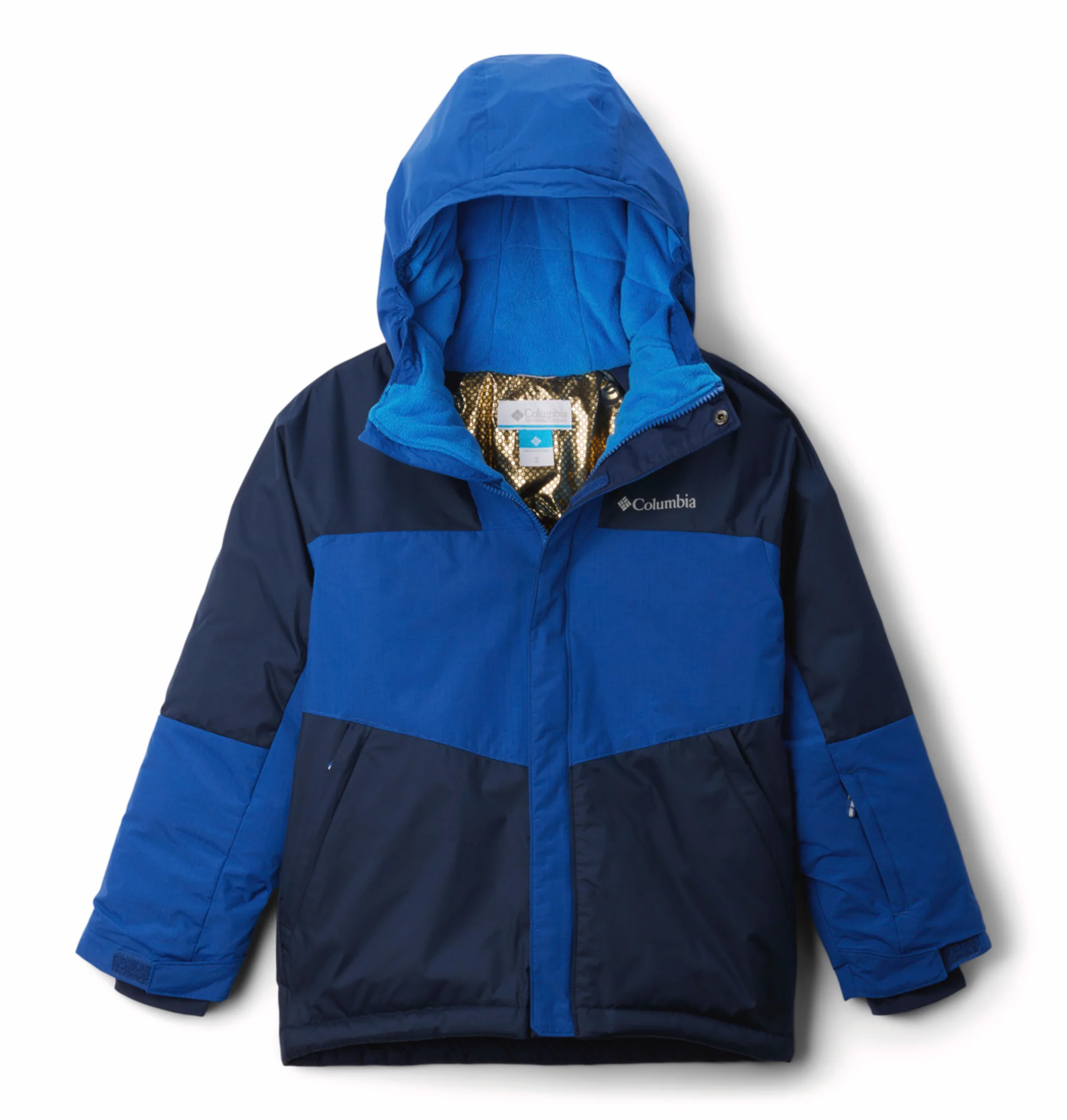 Columbia Kids Boys Navy Blue OmniHeat Infinity Mighty Mogul III Down Jacket