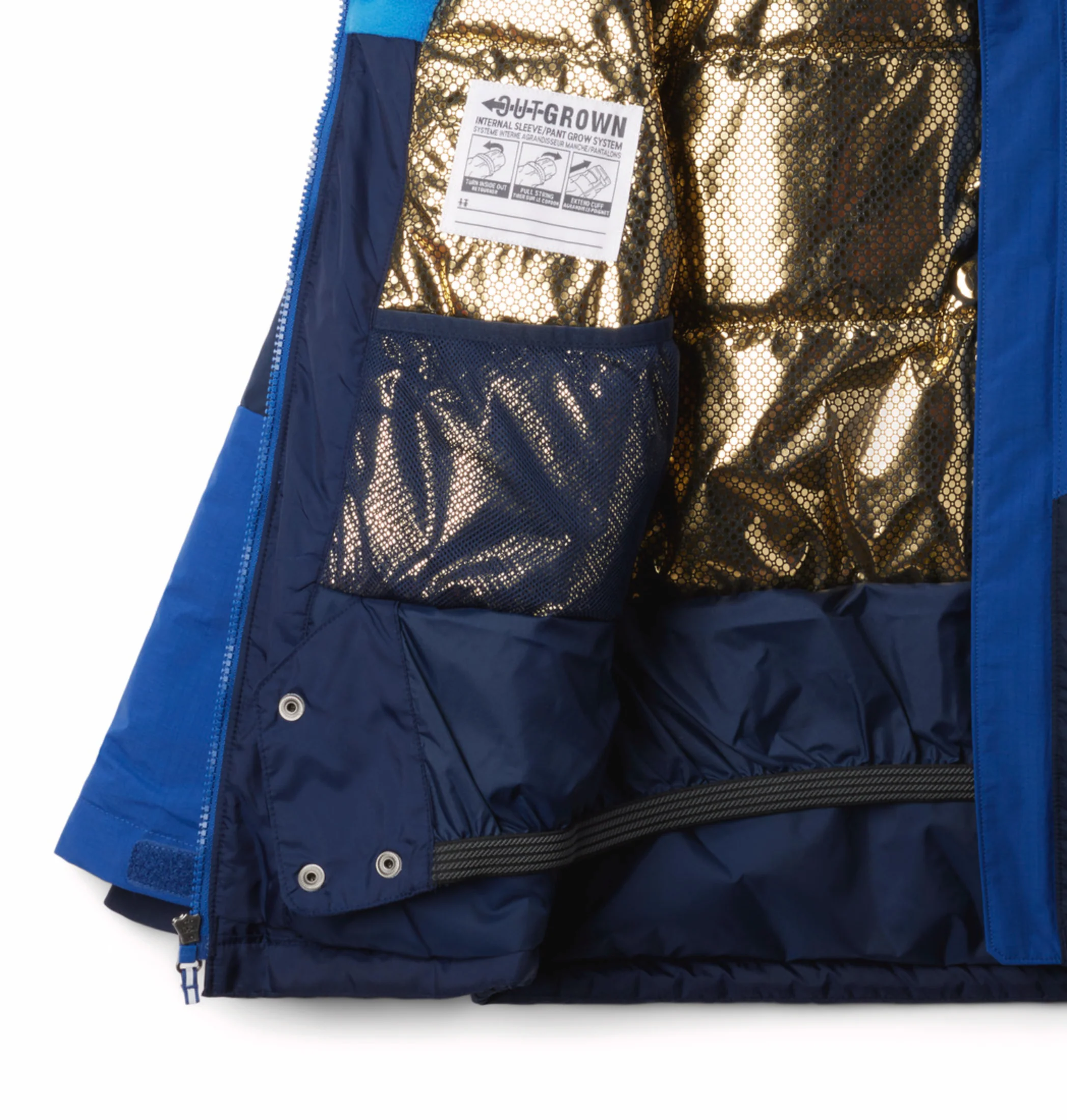 Columbia Kids Boys Navy Blue OmniHeat Infinity Mighty Mogul III Down Jacket - Image 5