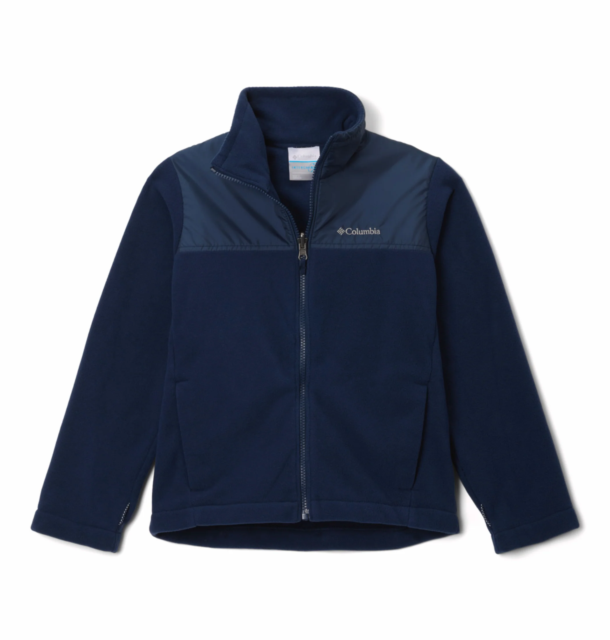 Columbia Kids Boys Navy Blue OmniHeat Reflective Bugaboo III Fleece Interchangeable Jacket - Image 6