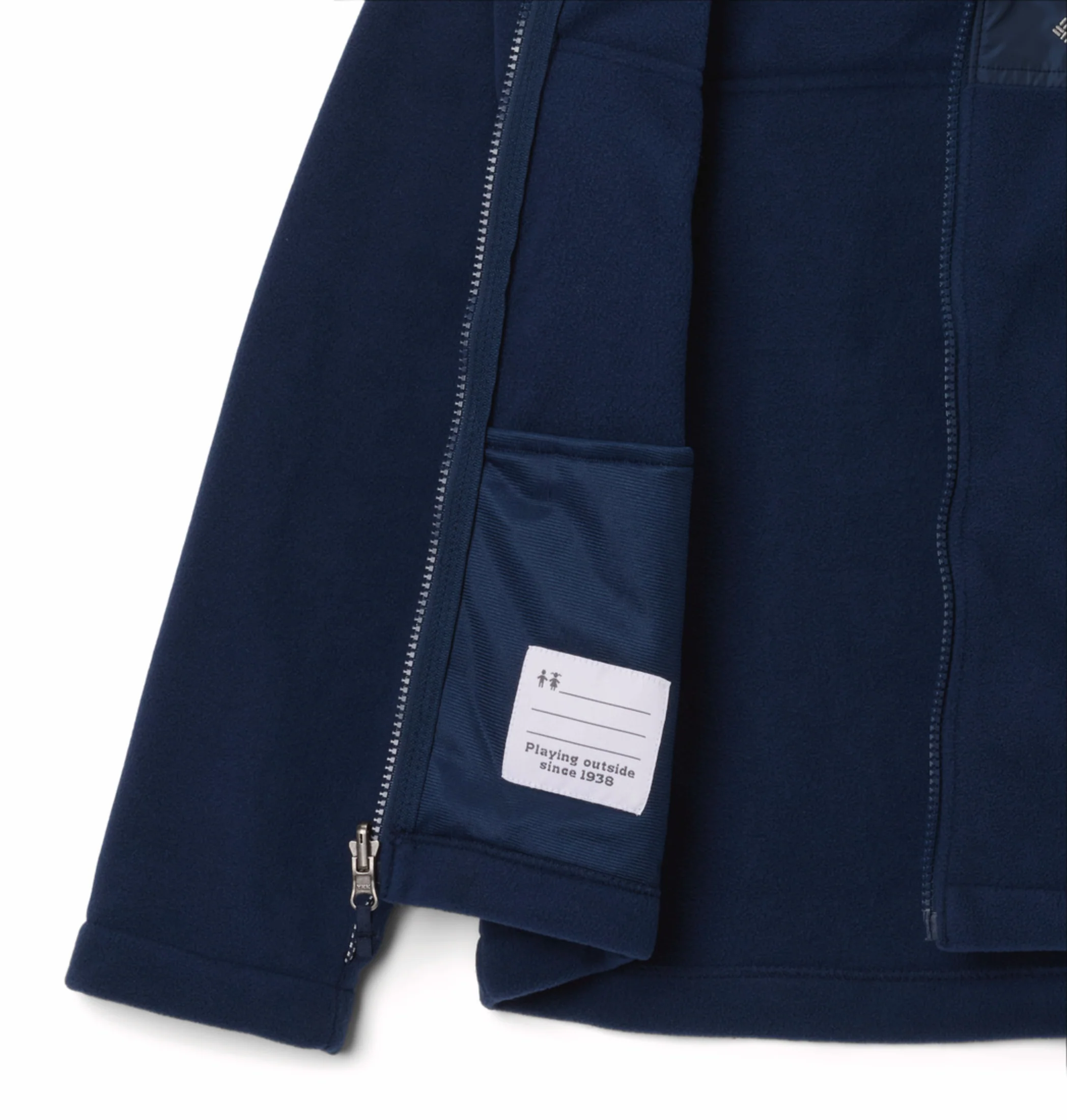 Columbia Kids Boys Navy Blue OmniHeat Reflective Bugaboo III Fleece Interchangeable Jacket - Image 8