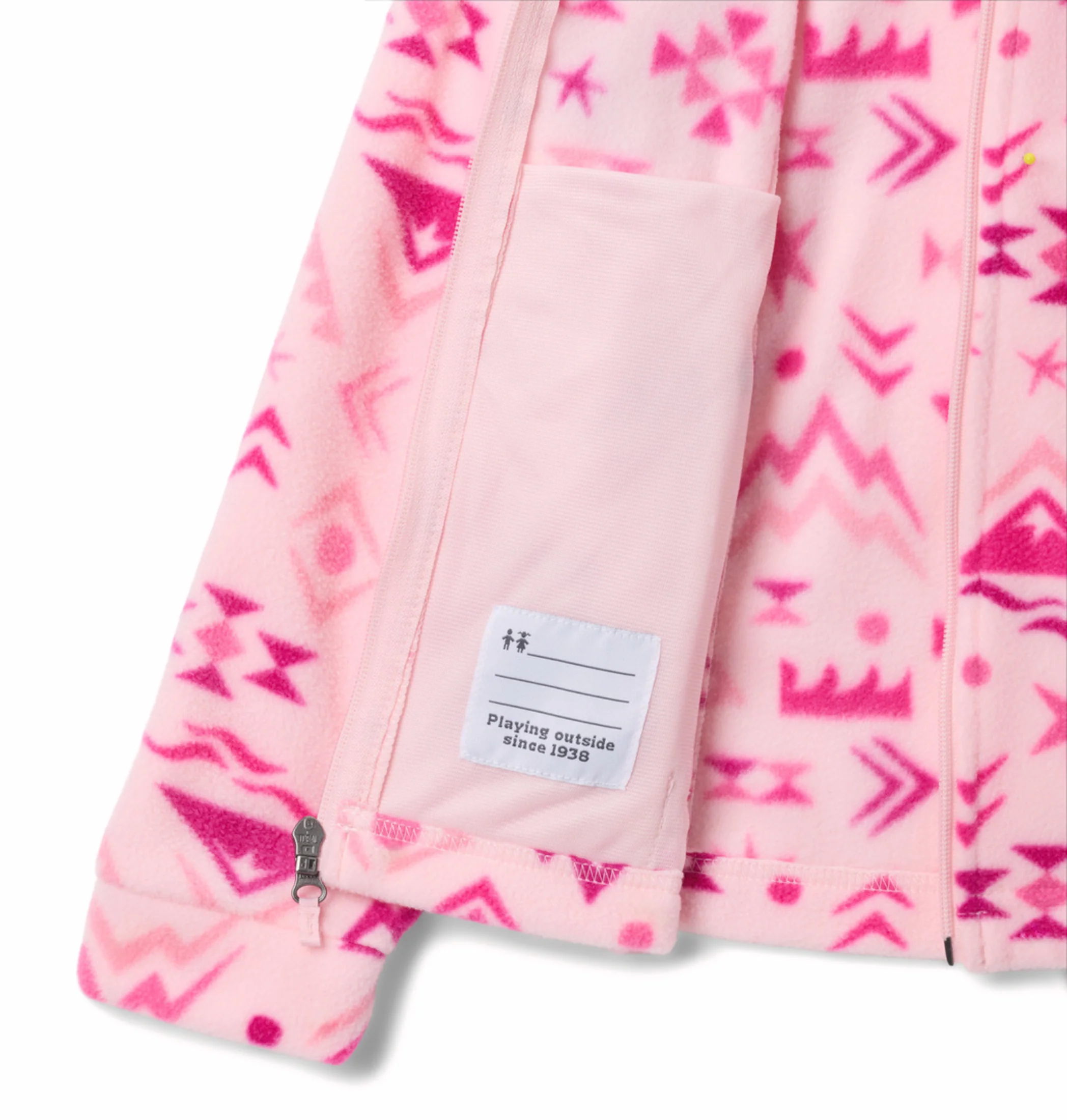 Columbia Kids Girls Pink Benton Springs II Fleece Jacket - Image 5