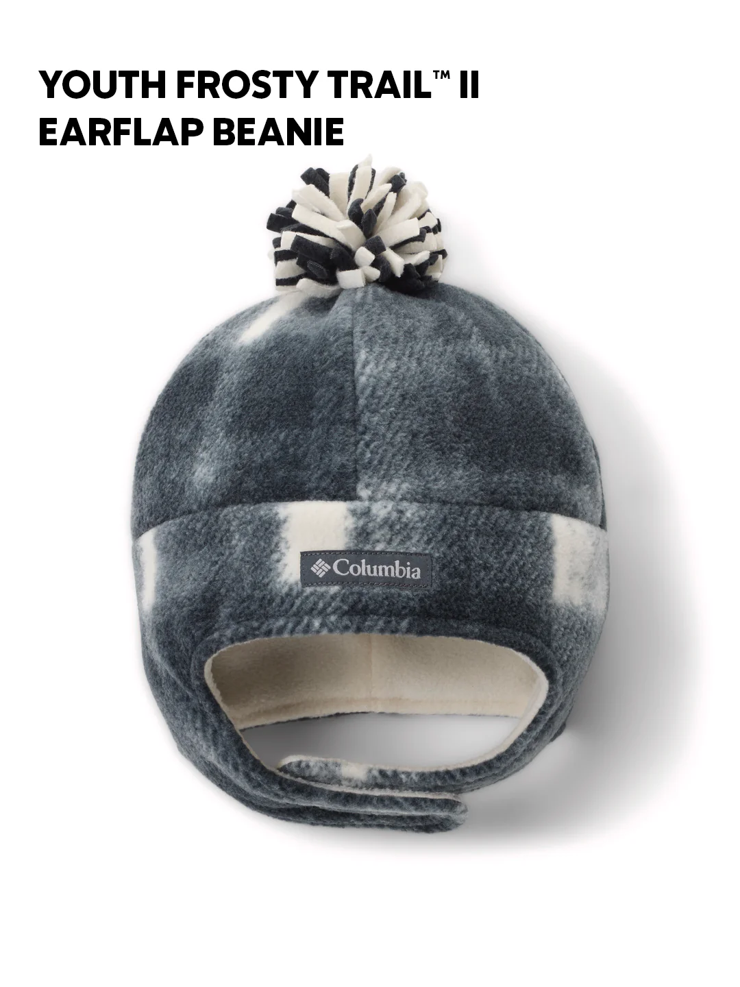 Columbia Kids Unisex Grey  Frosty Trail II Earflap Beanie - Image 2