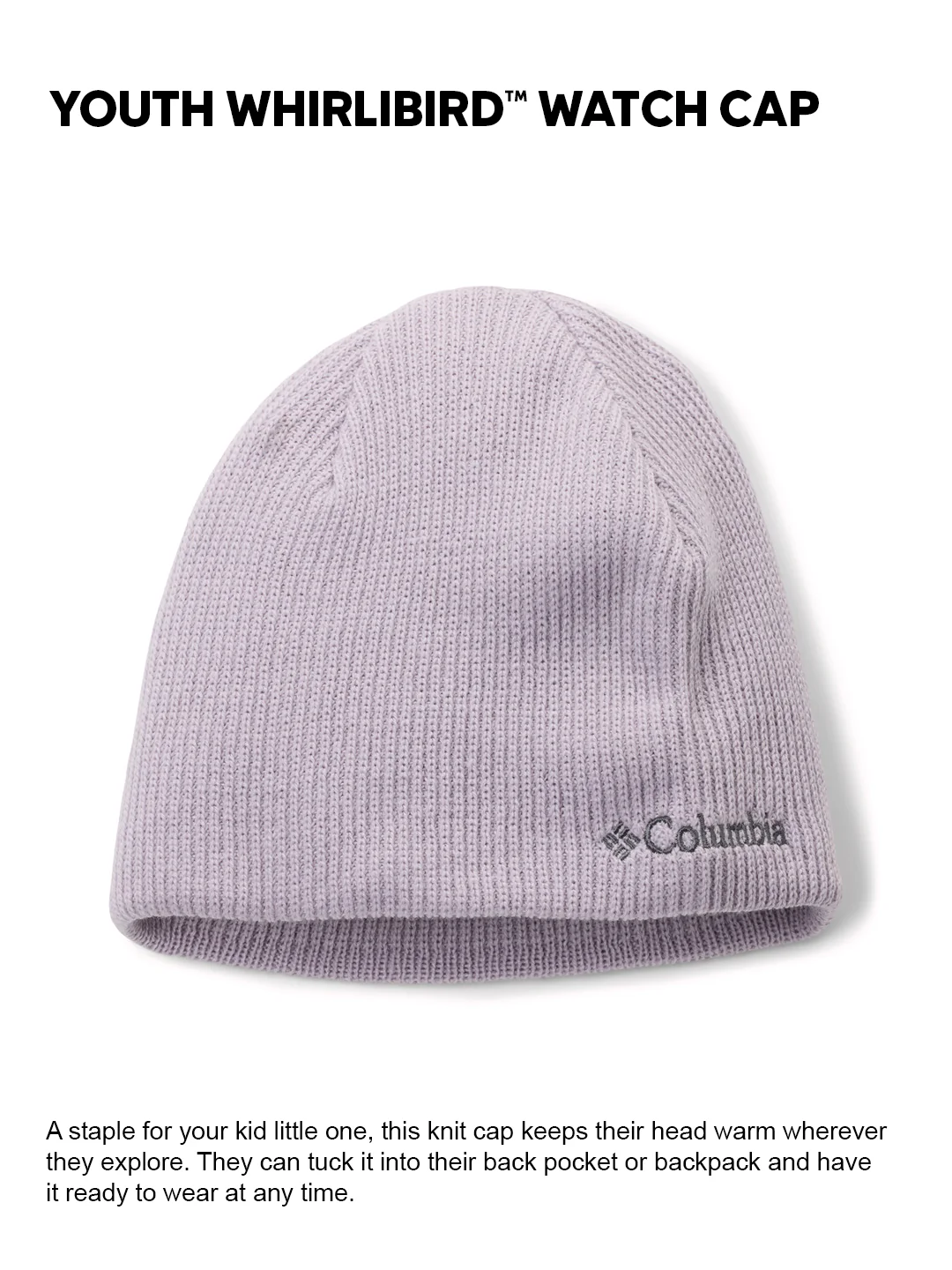 Columbia Kids Unisex Purple  Whirlibird Watch Beanie - Image 2