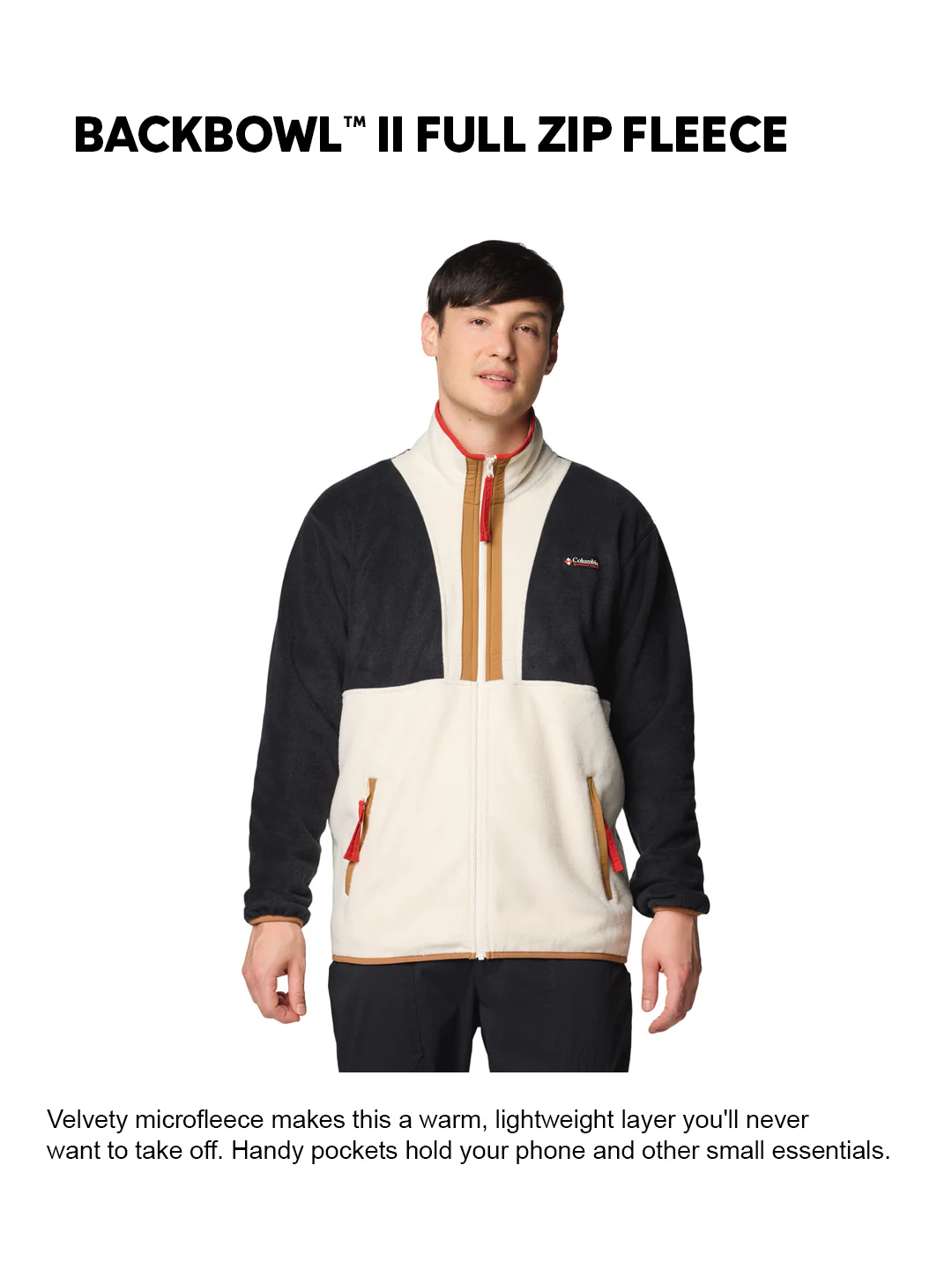 Columbia Men Beige Backbowl II Fleece Jacket - Image 2