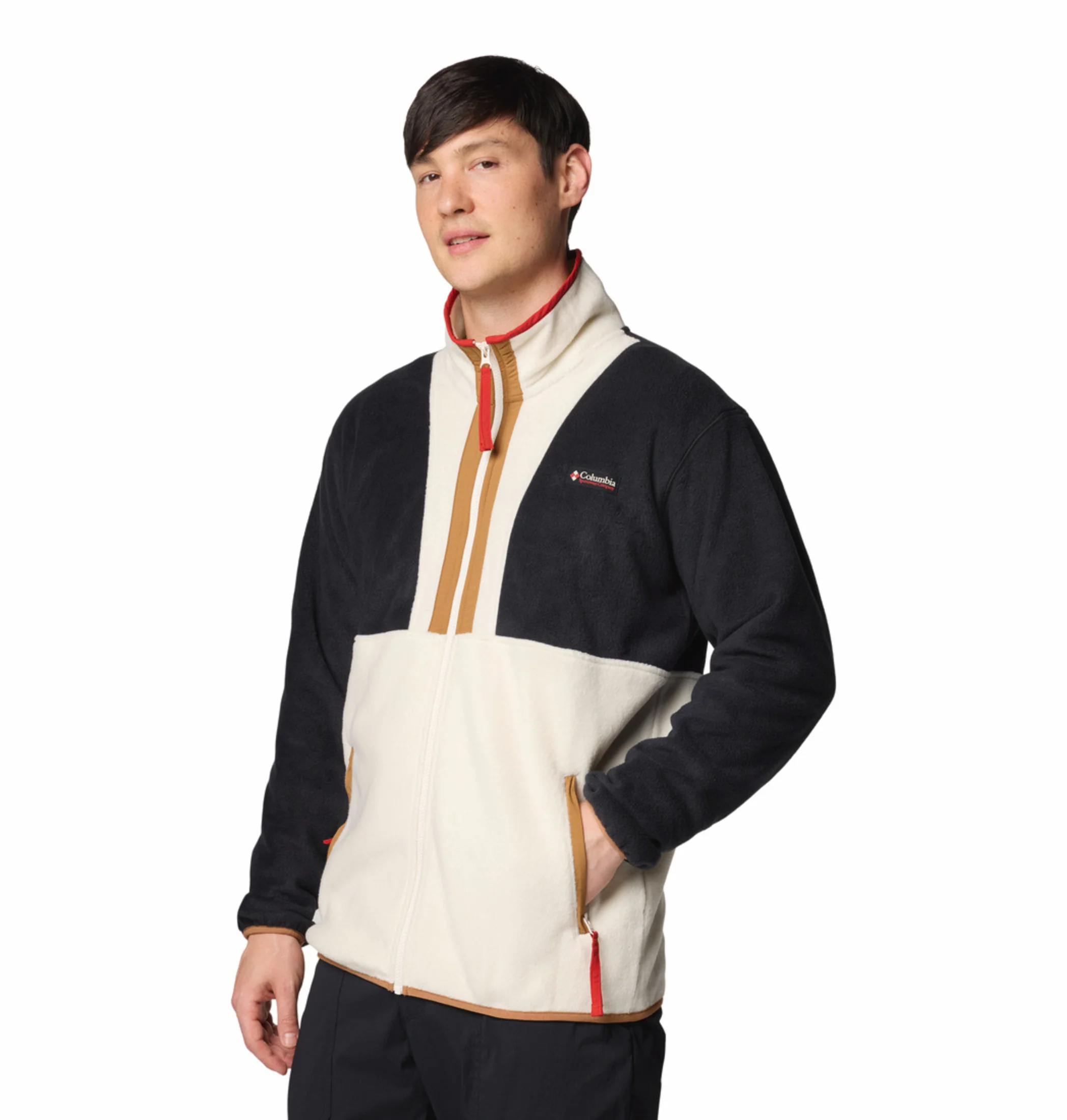 Columbia Men Beige Backbowl II Fleece Jacket - Image 5
