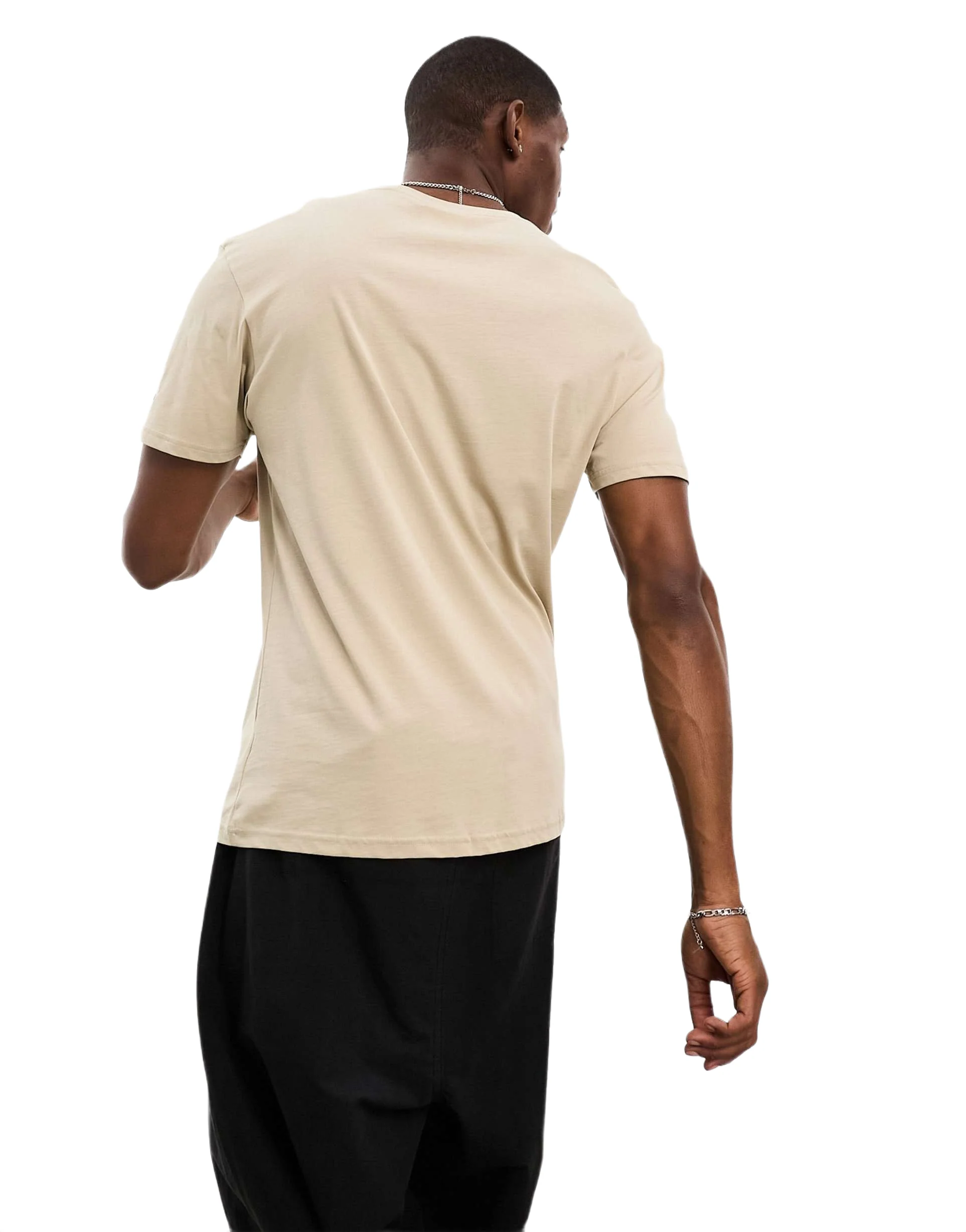 Columbia Men Beige CSC Basic Logo Tshirt
