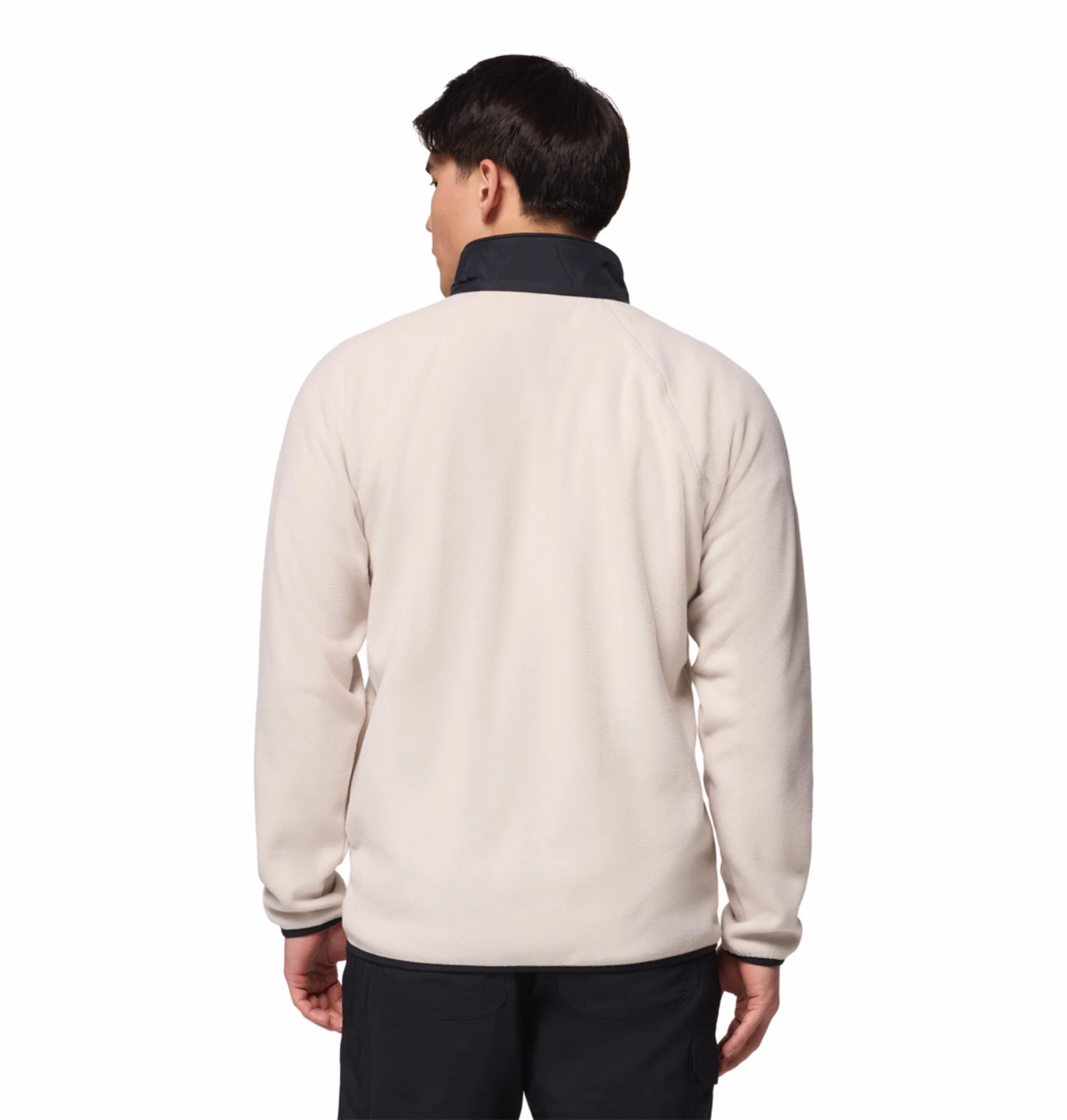 Columbia Men Beige Fast Trek Overlay Fleece Jacket - Image 4