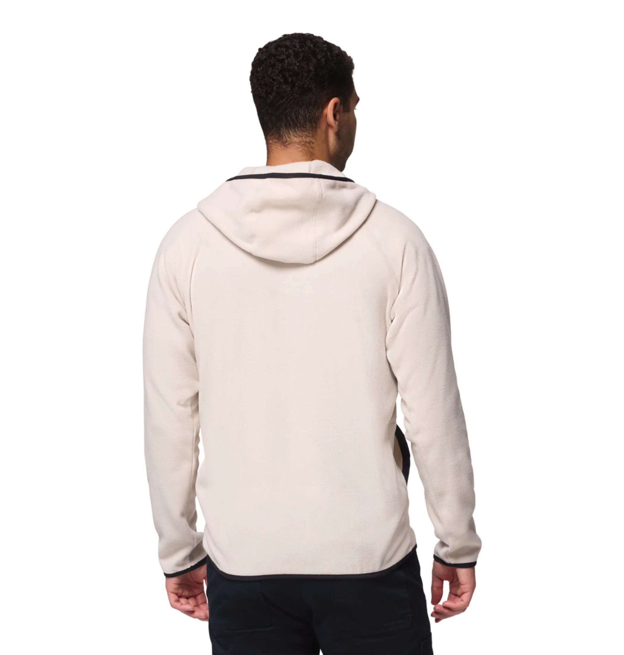 Columbia Men Beige Fast Trek Overlay Fleece Jacket - Image 4