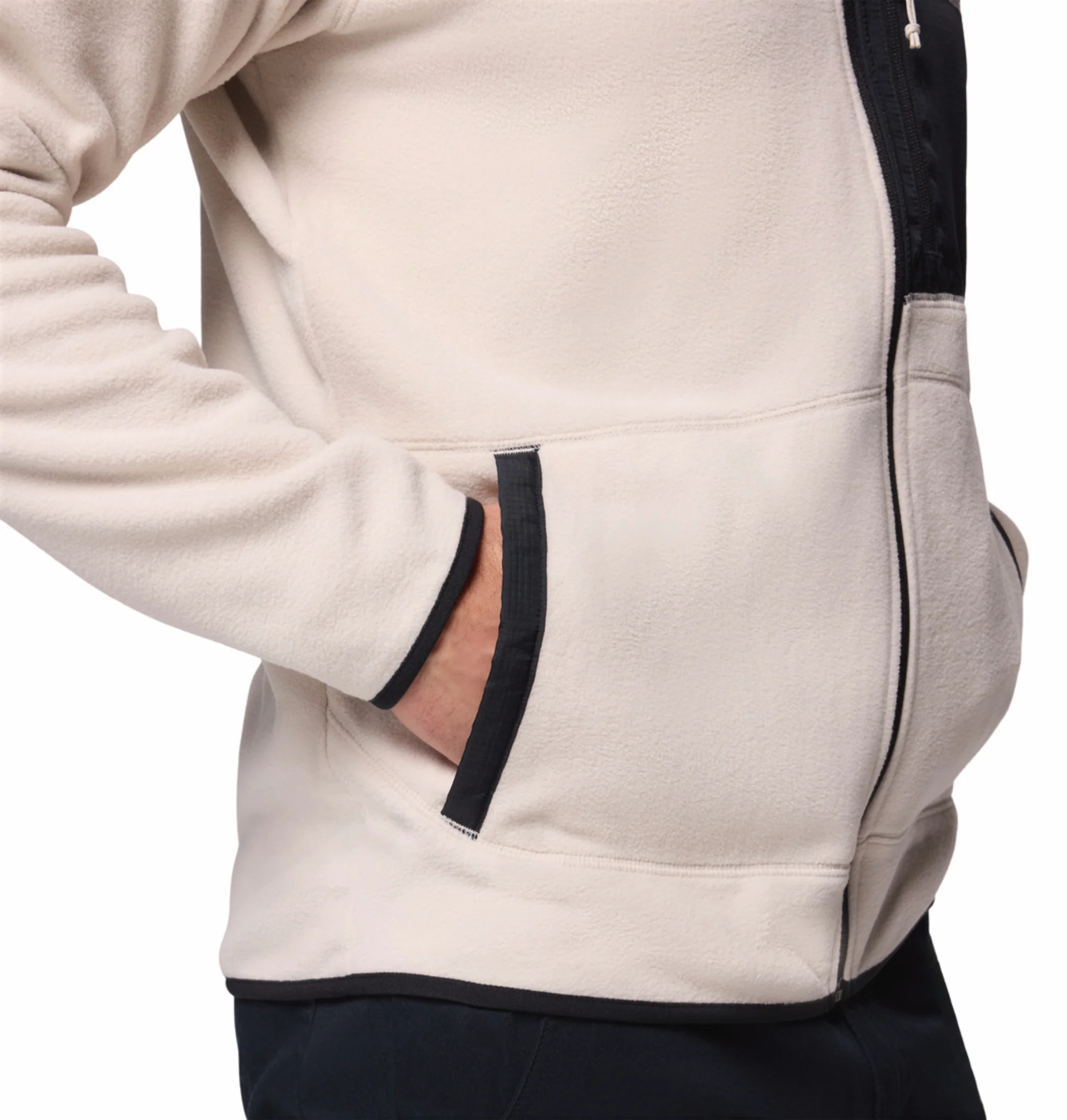 Columbia Men Beige Fast Trek Overlay Fleece Jacket - Image 9