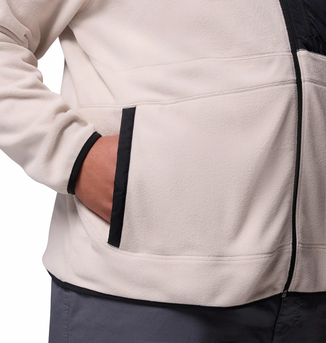Columbia Men Beige Fast Trek Overlay Full Zip Fleece Jacket (Plus Size) - Image 8
