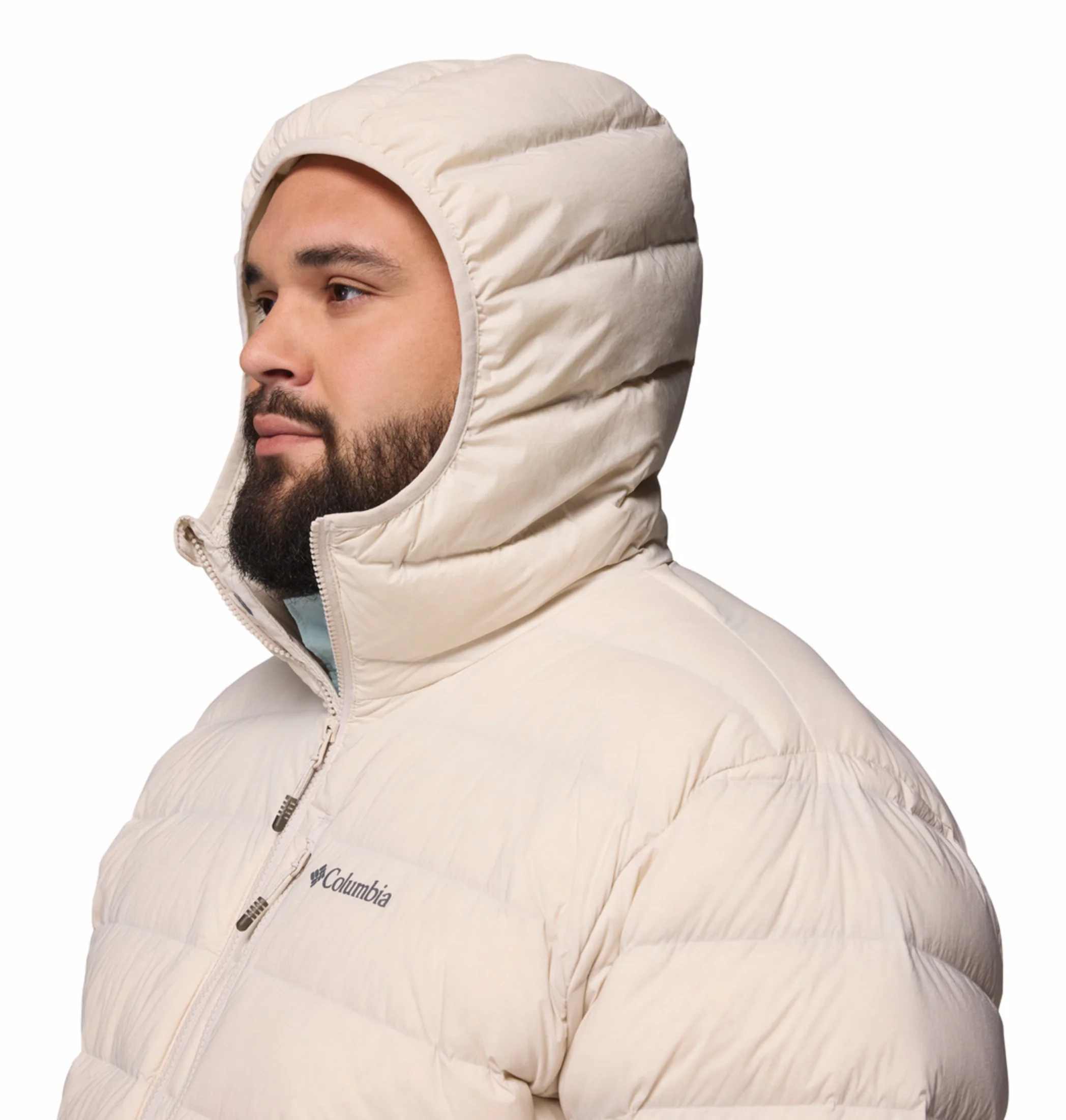 Columbia Men Beige HEAT SEAL Drift Peak Stretch Down Jacket - Image 11