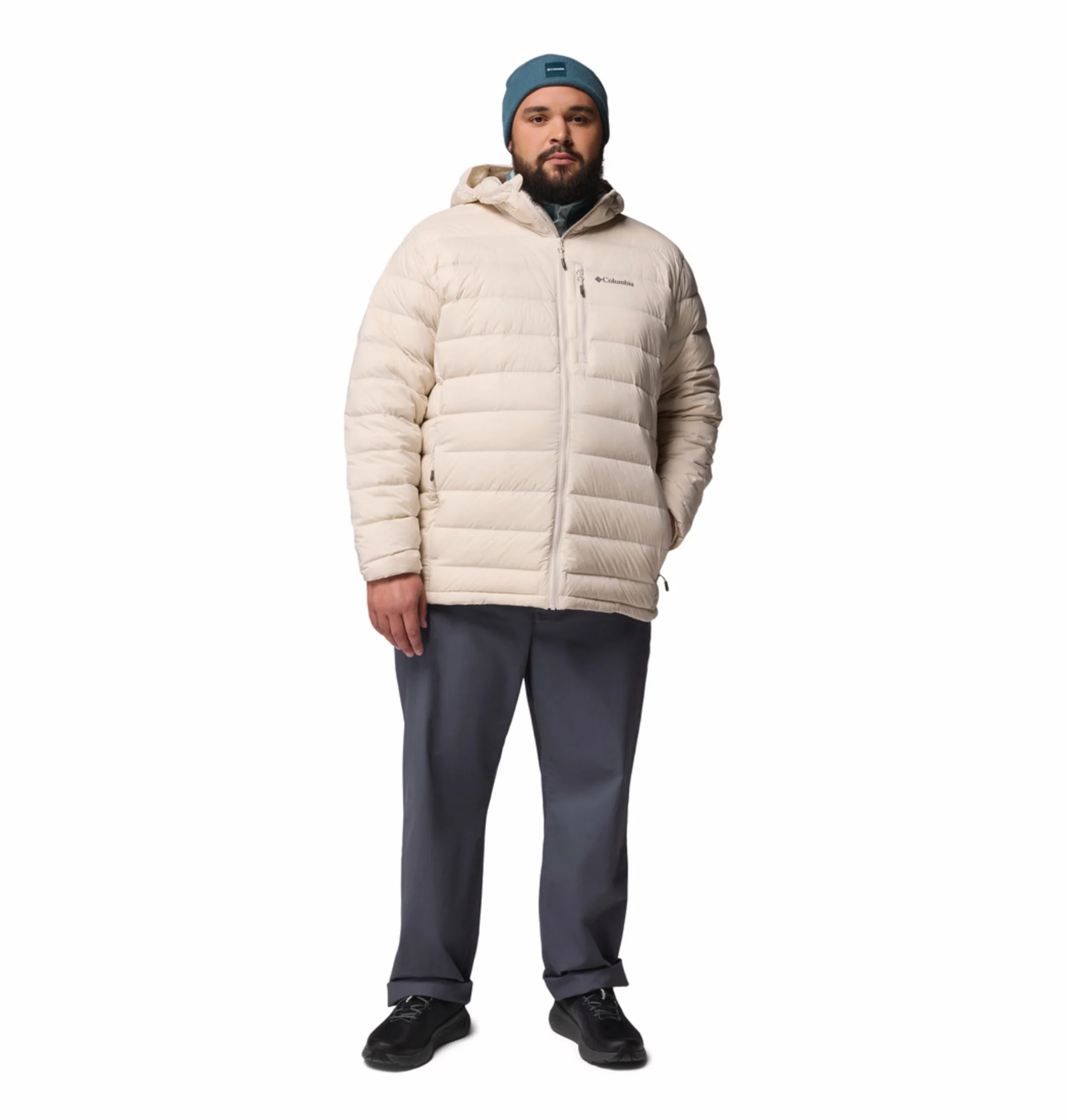 Columbia Men Beige HEAT SEAL Drift Peak Stretch Down Jacket - Image 6