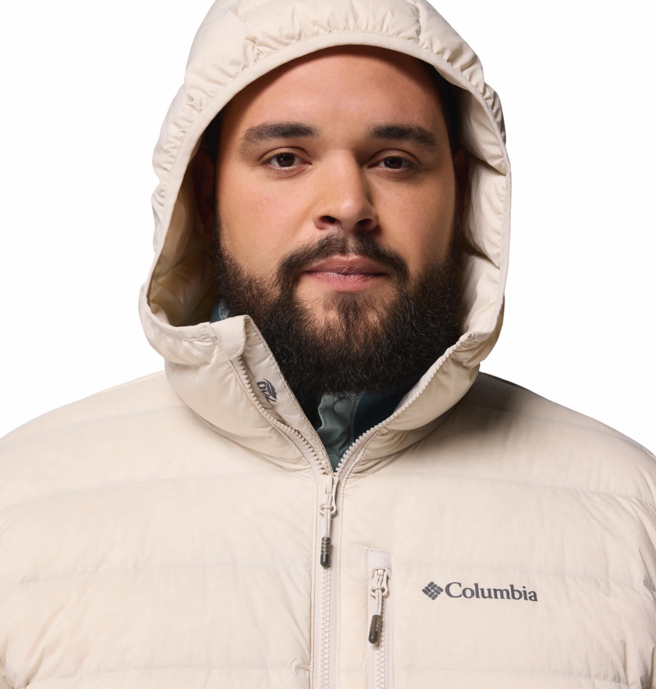 Columbia Men Beige HEAT SEAL Drift Peak Stretch Down Jacket - Image 8