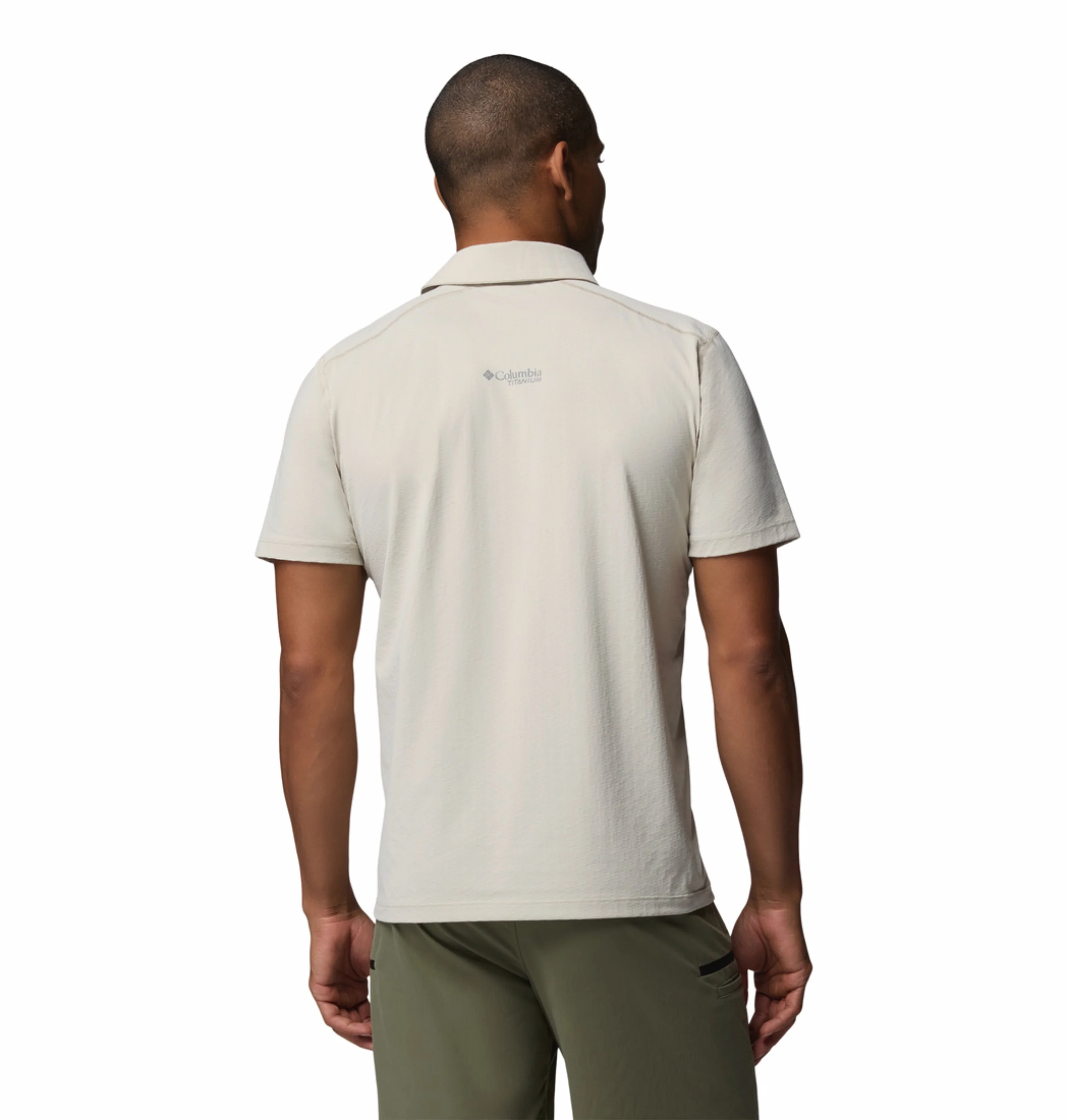 Columbia Men Beige Omni-Freeze Diamond Peak Pro Polo Tshirt - Image 4