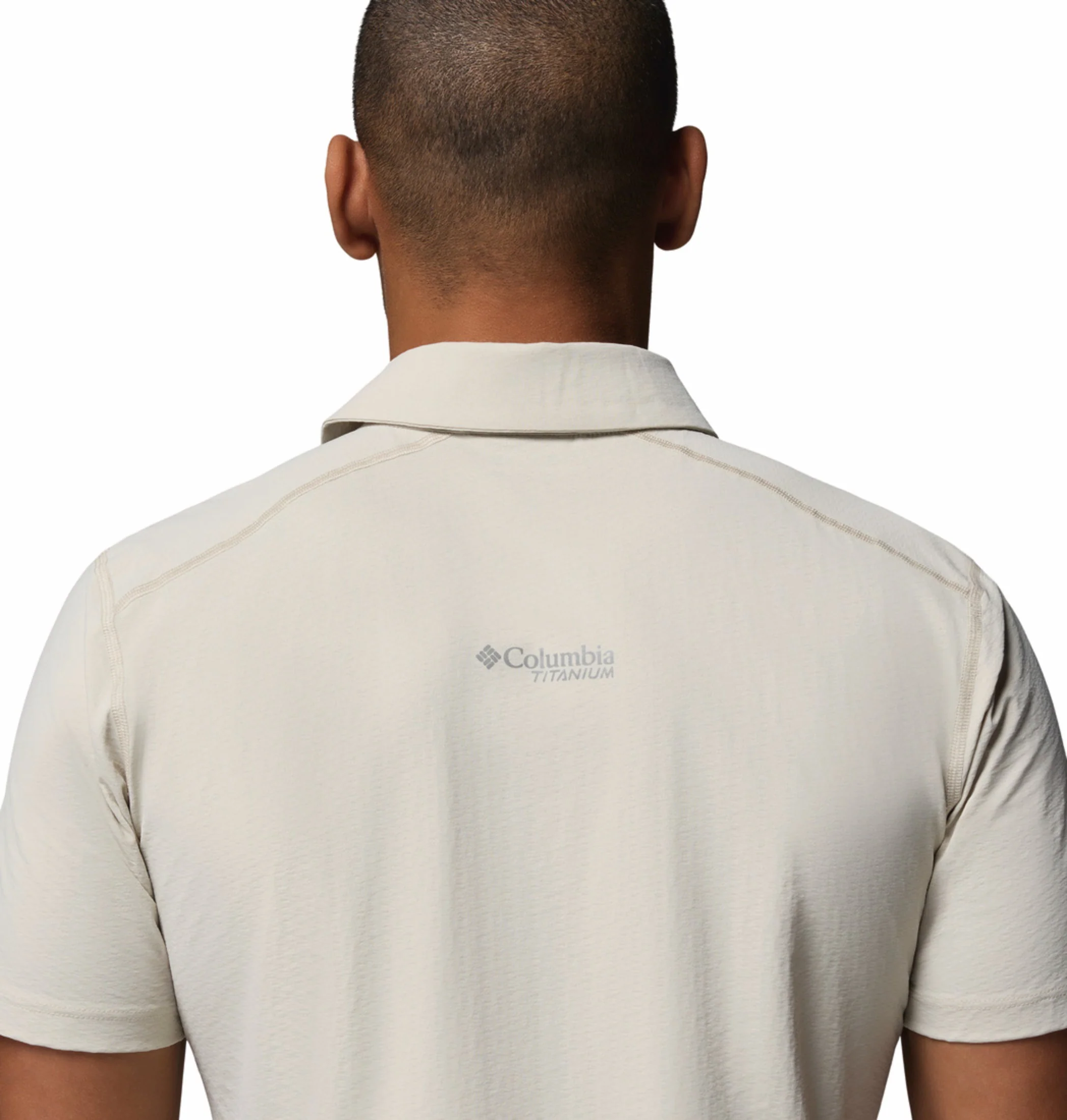 Columbia Men Beige Omni-Freeze Diamond Peak Pro Polo Tshirt - Image 8