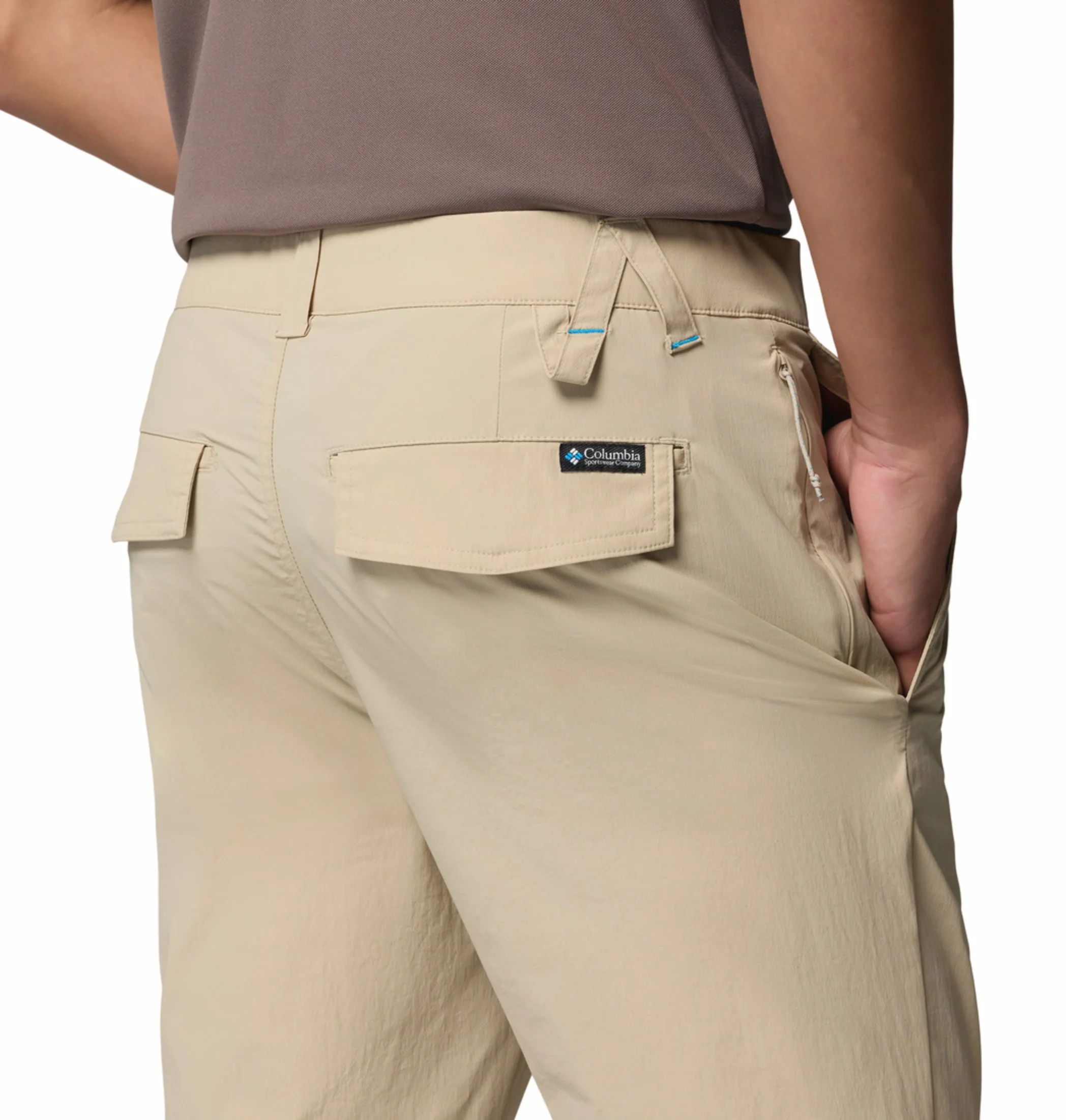 Columbia Men Beige Omni-Freeze ROC Lite Chino Pant (Plus Size) - Image 7