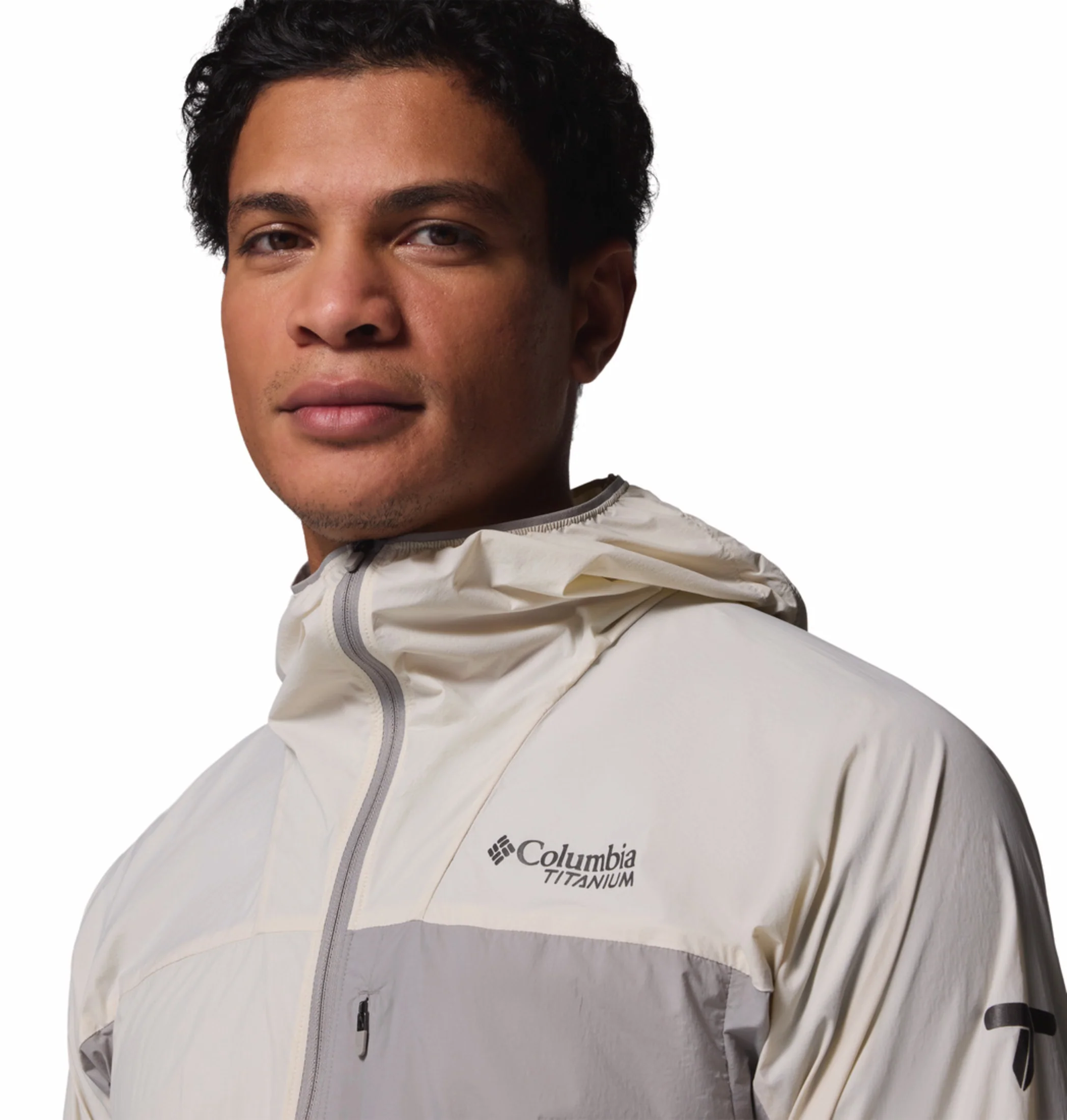 Columbia Men Beige Omni-Shade Khyex Pro Windbreaker - Image 6
