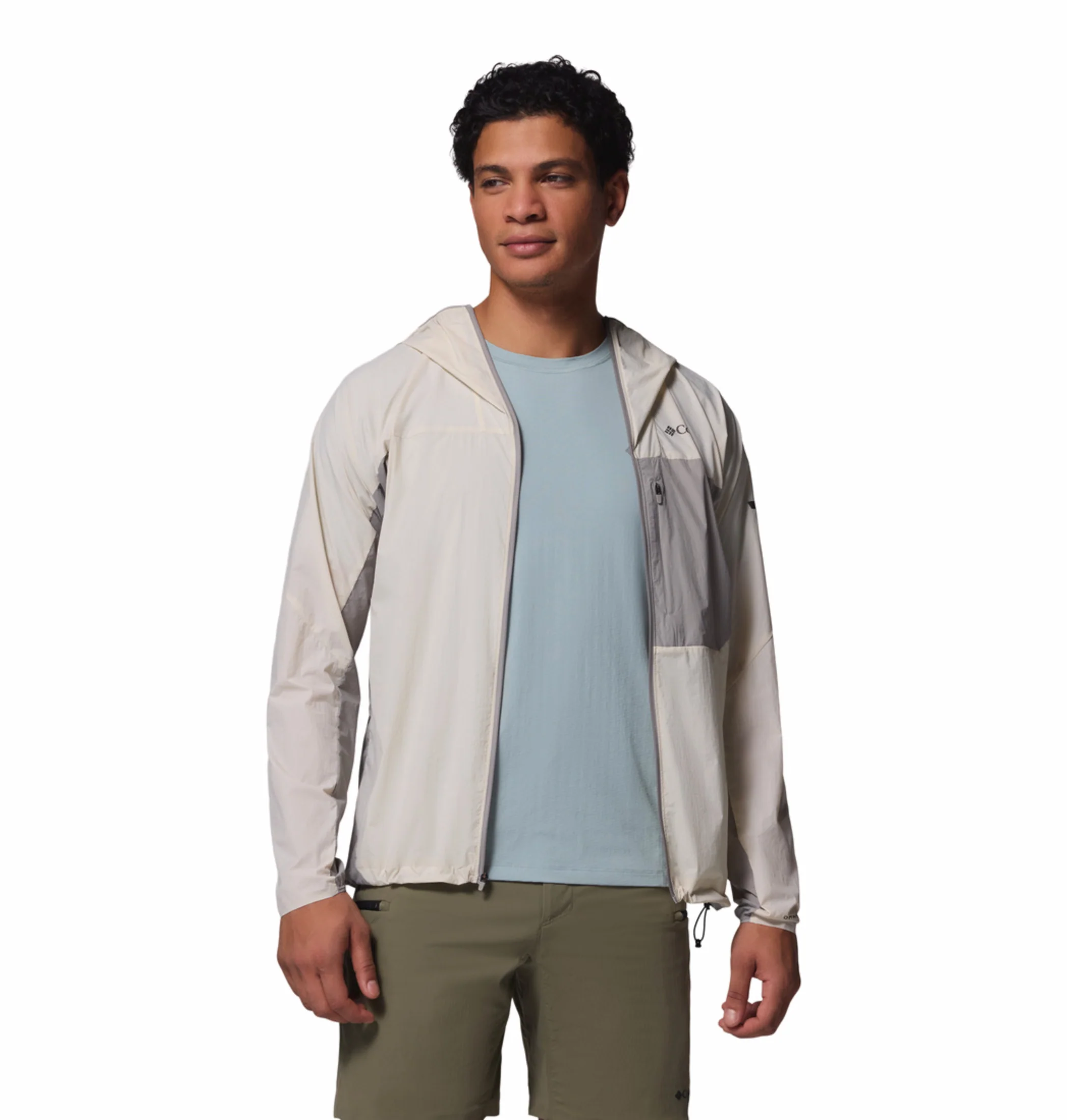 Columbia Men Beige Omni-Shade Khyex Pro Windbreaker - Image 8