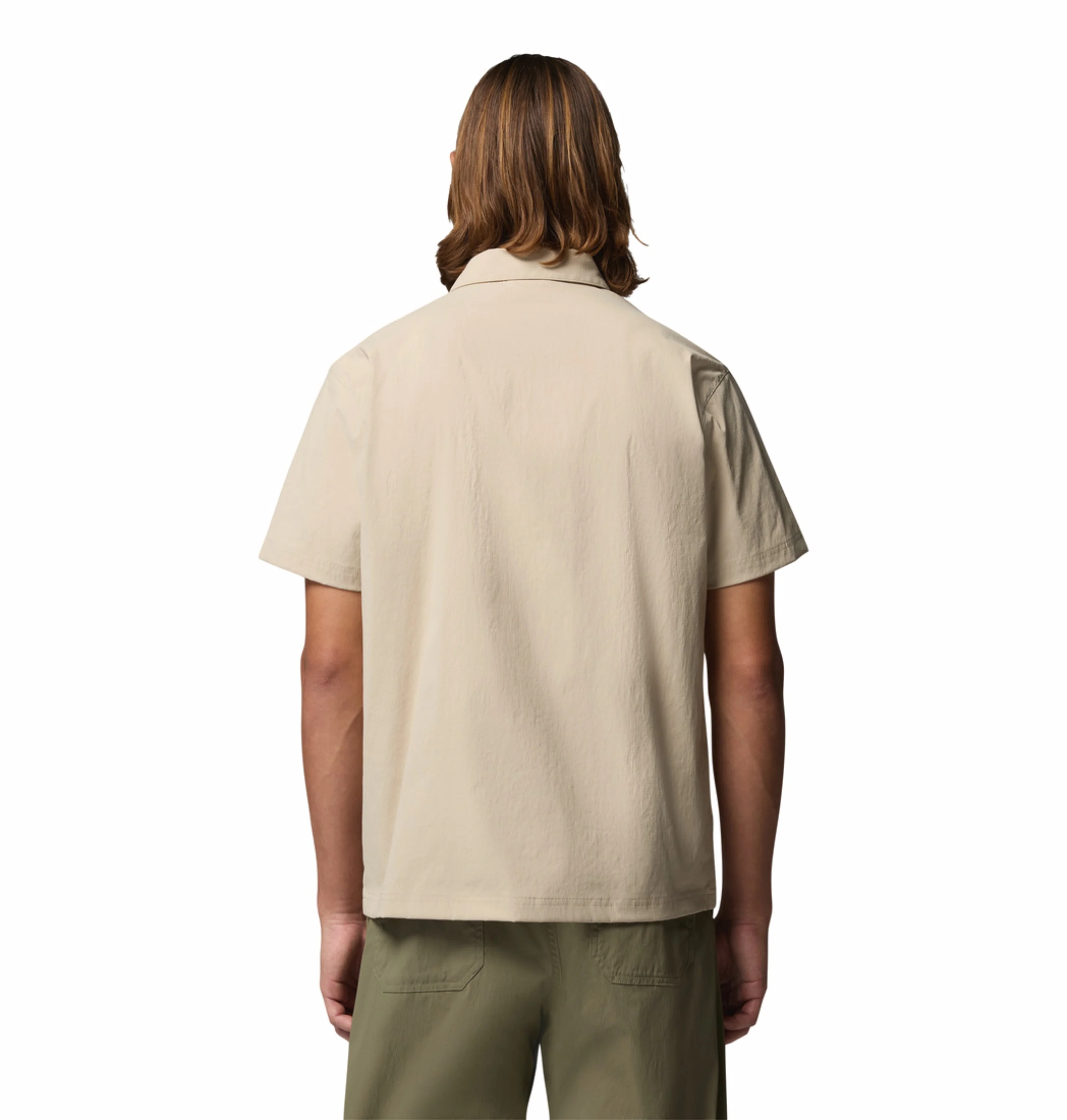 Columbia Men Beige Omni-Shade Landroamer Ripstop II Short Sleeve Shirt - Image 4