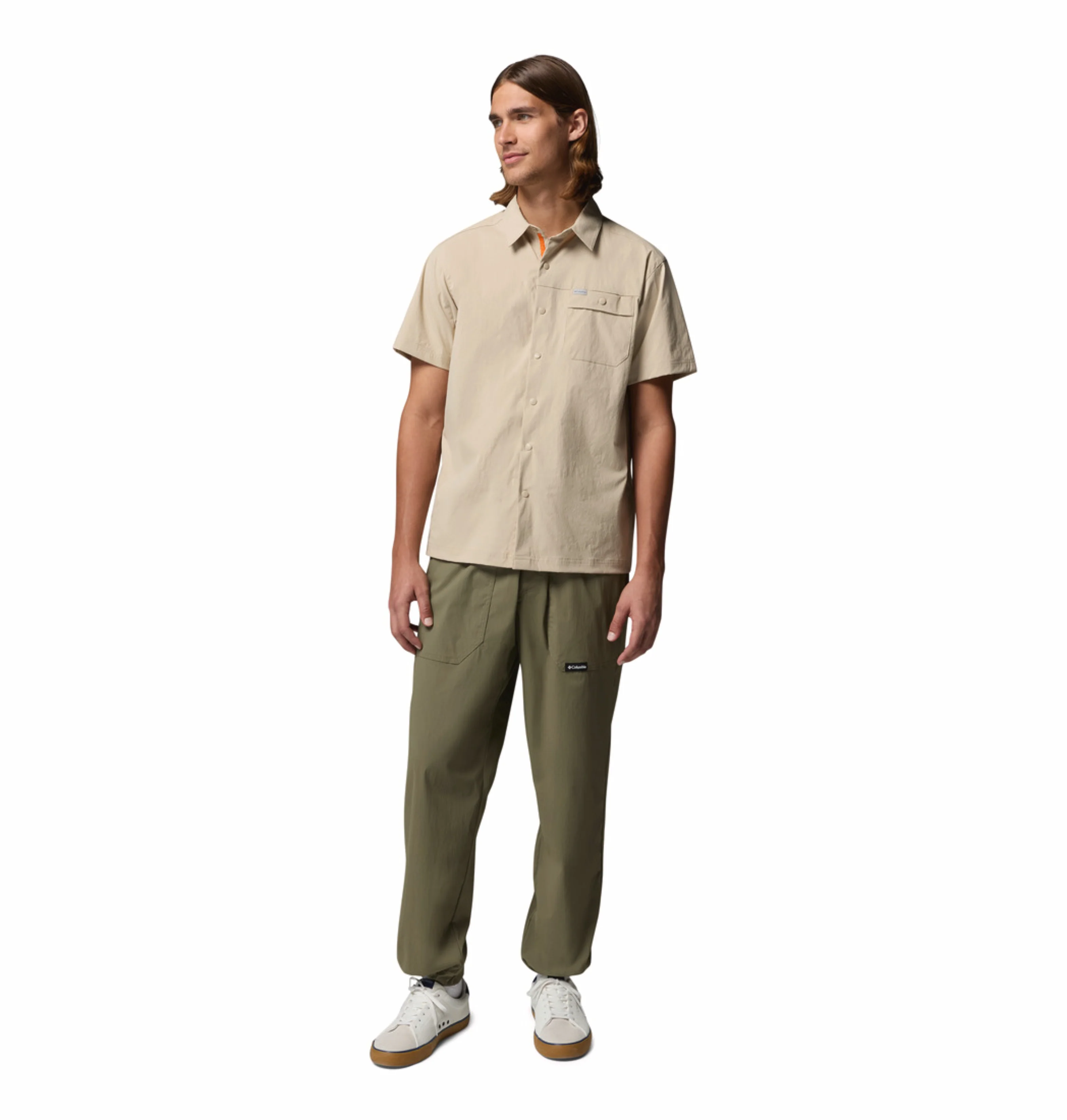Columbia Men Beige Omni-Shade Landroamer Ripstop II Short Sleeve Shirt - Image 6
