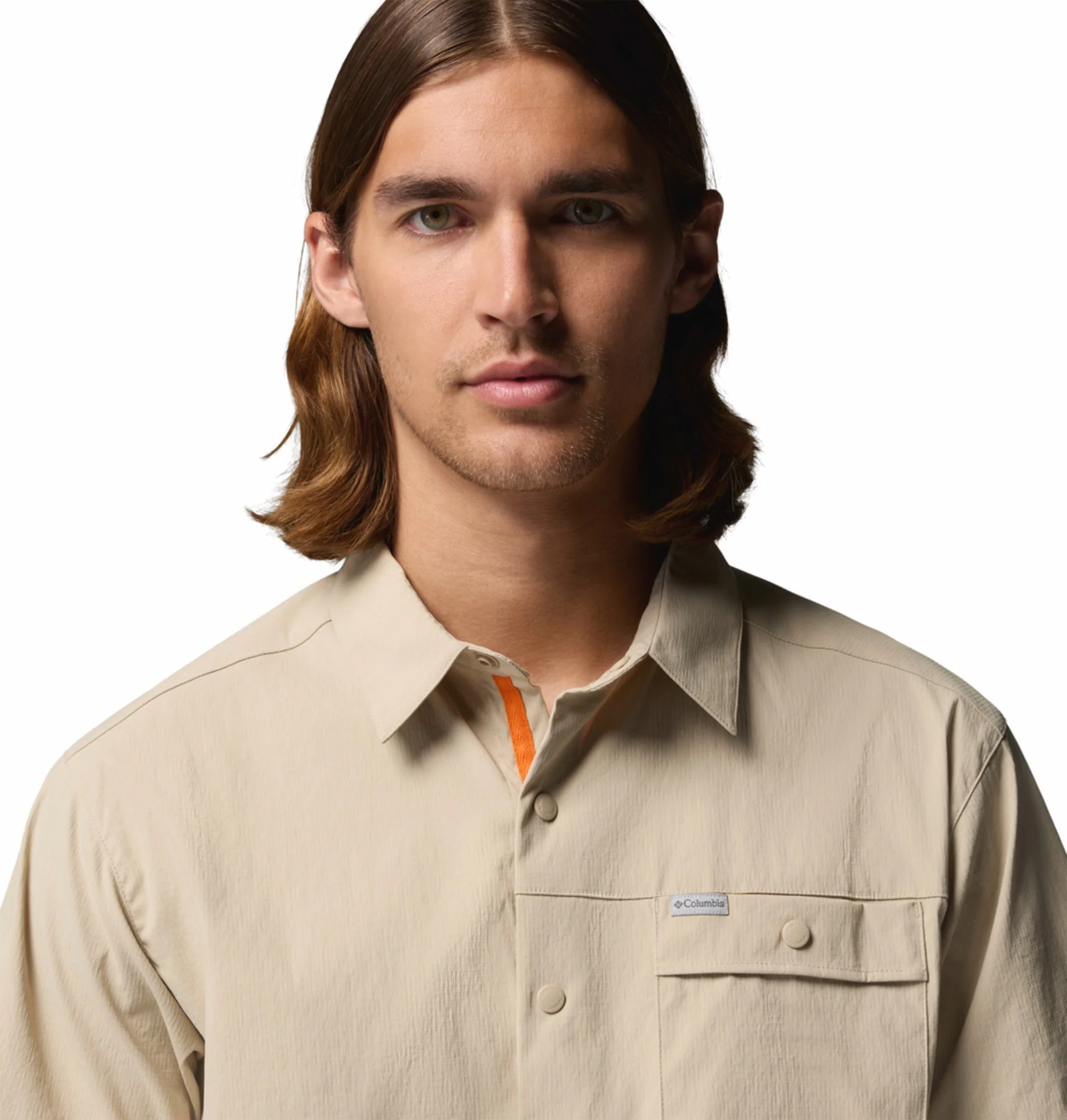 Columbia Men Beige Omni-Shade Landroamer Ripstop II Short Sleeve Shirt - Image 8