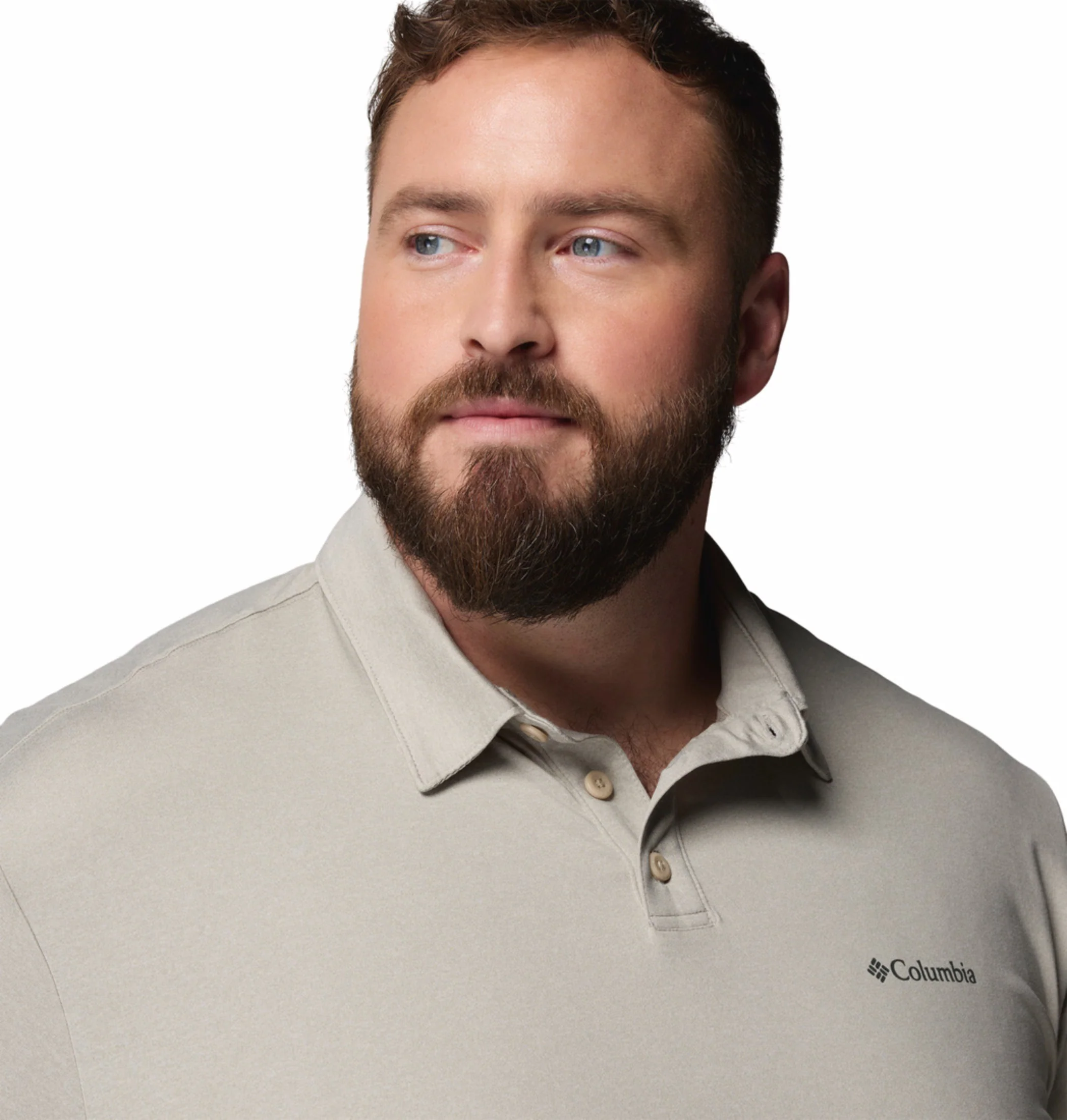 Columbia Men Beige Omni-Shade Parsons Point Polo Tshirt - Image 6