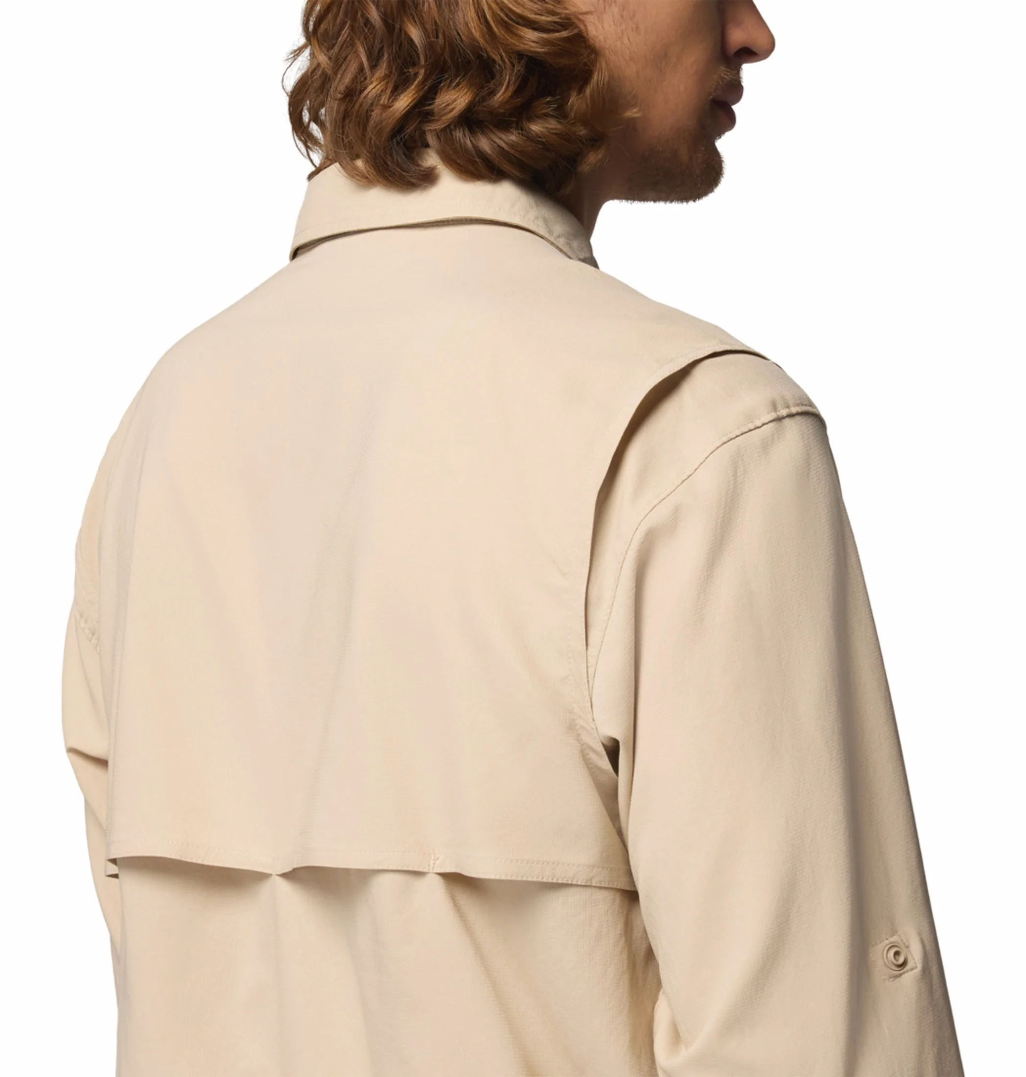 Columbia Men Beige Omni-Shade Silver Ridge Utility II Long Sleeve Shirt - Image 12