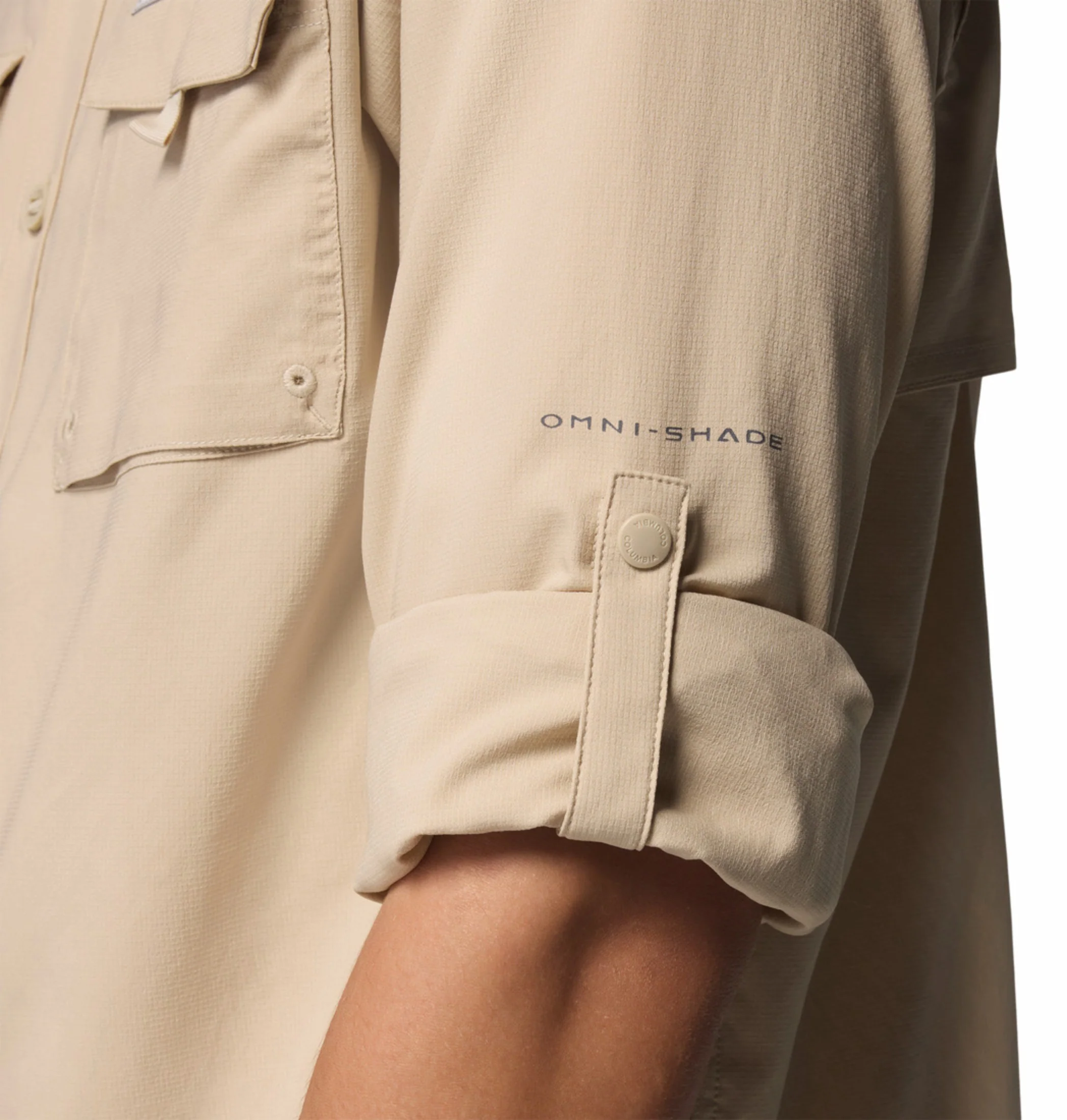 Columbia Men Beige Omni-Shade Silver Ridge Utility II Long Sleeve Shirt - Image 8
