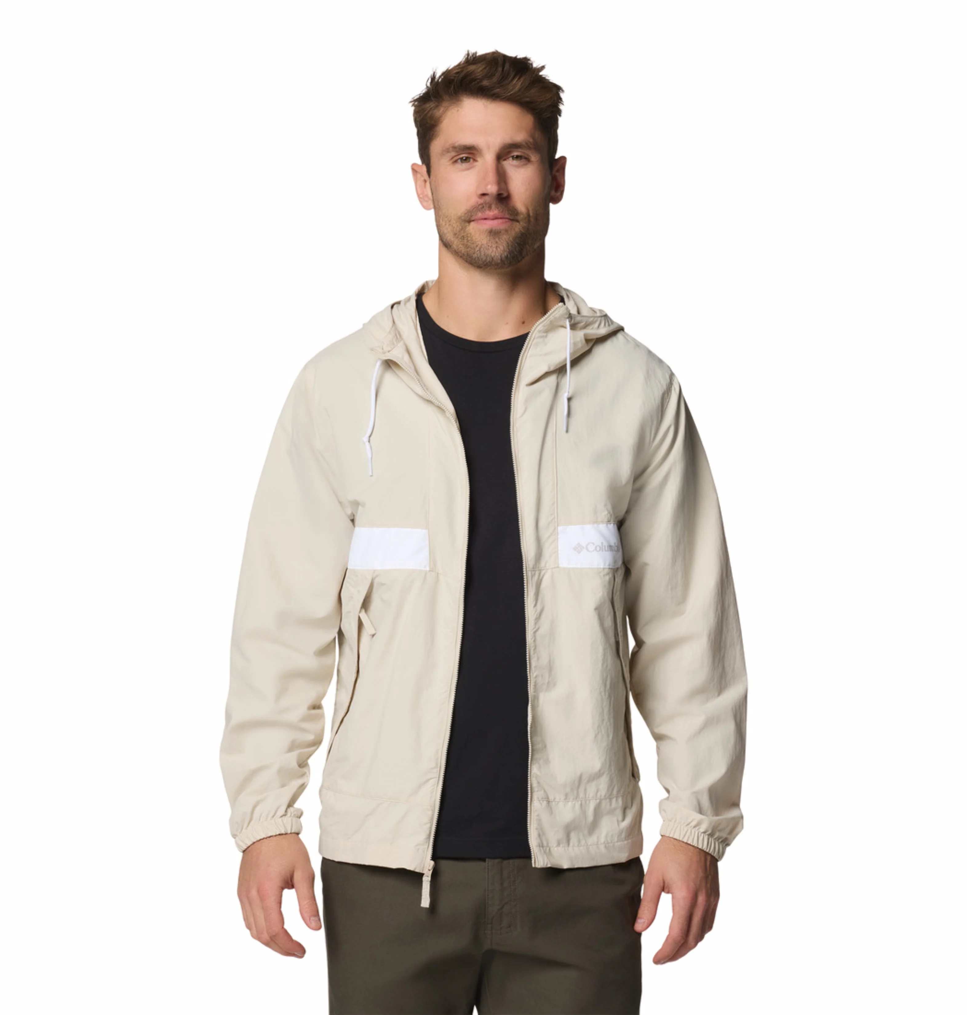Columbia Men Beige Omni-Shade Spire Valley Windbreaker - Image 5