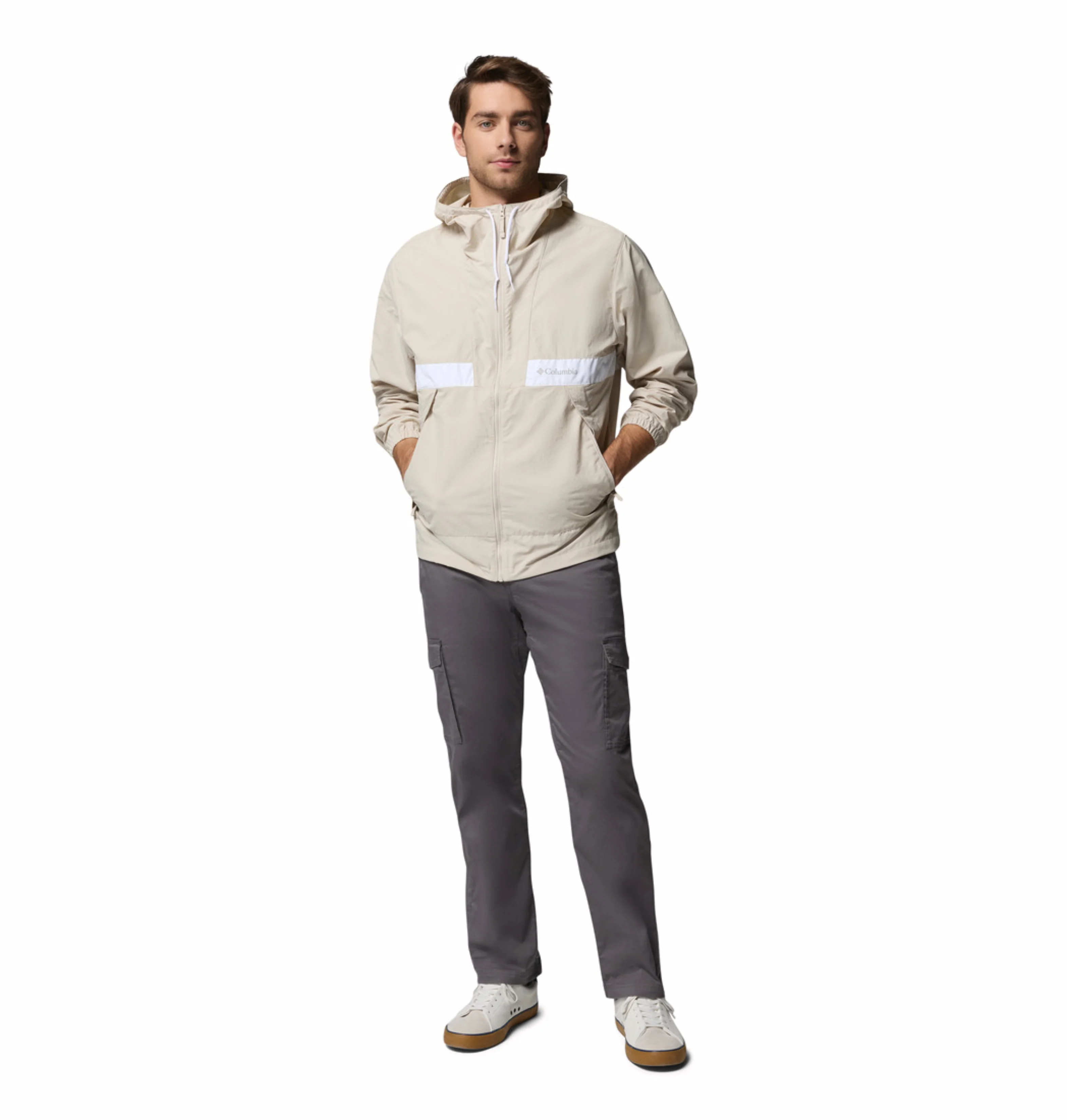 Columbia Men Beige Omni-Shade Spire Valley Windbreaker - Image 8