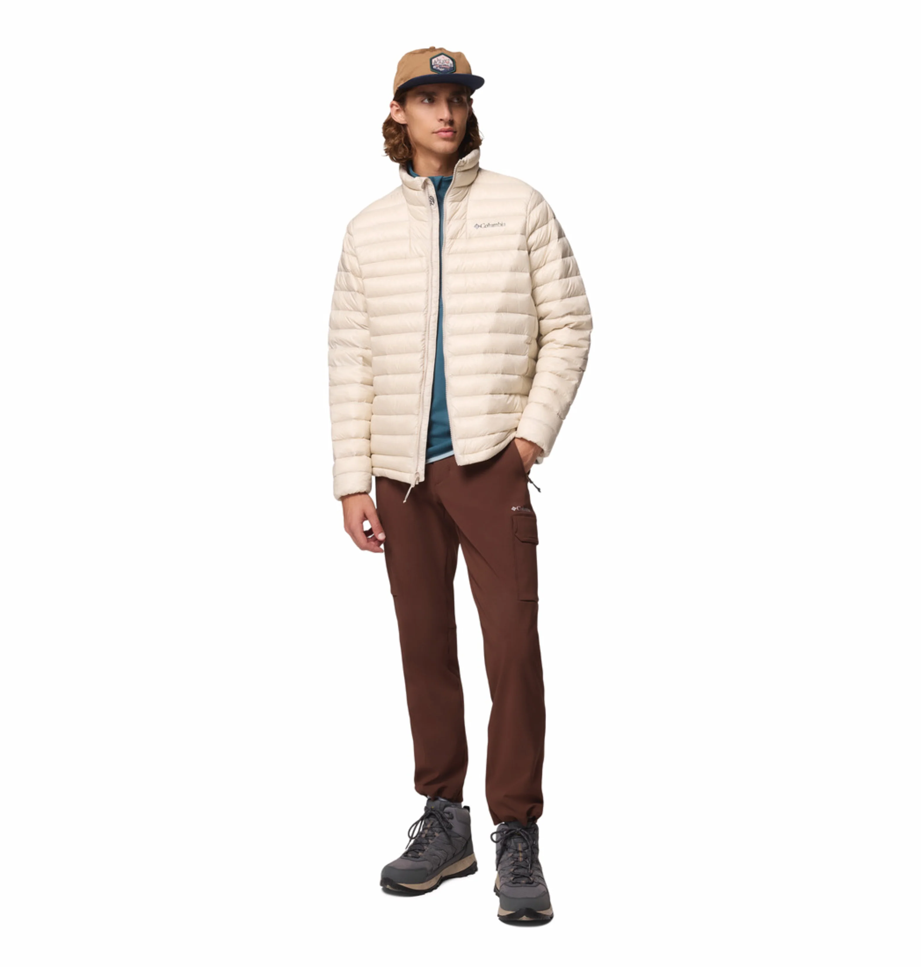 Columbia Men Beige Omni-Shield Corelite Down Jacket - Image 6