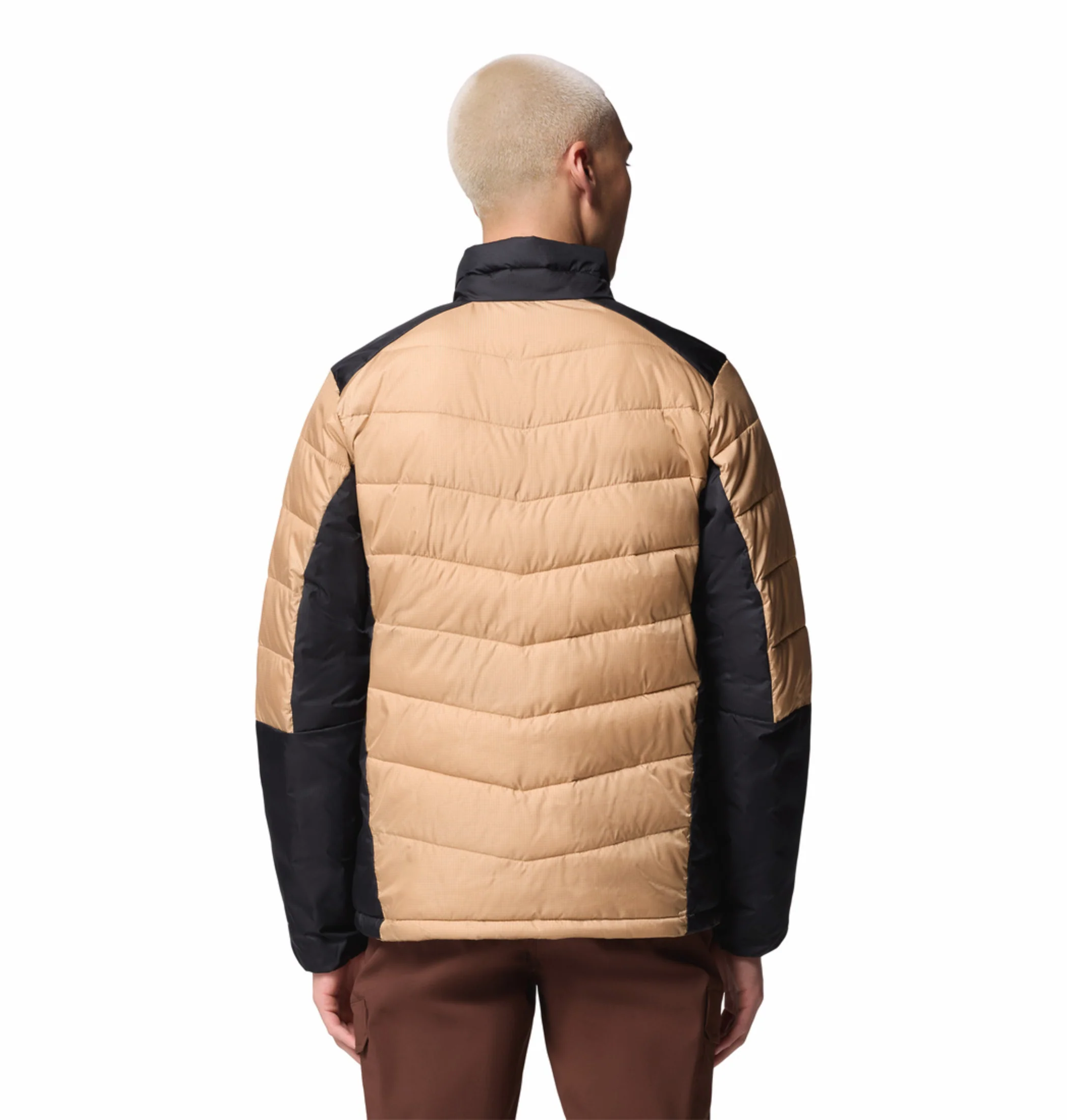 Columbia Men Beige OmniHeat Infinity Labyrinth Loop II Down Jacket - Image 4