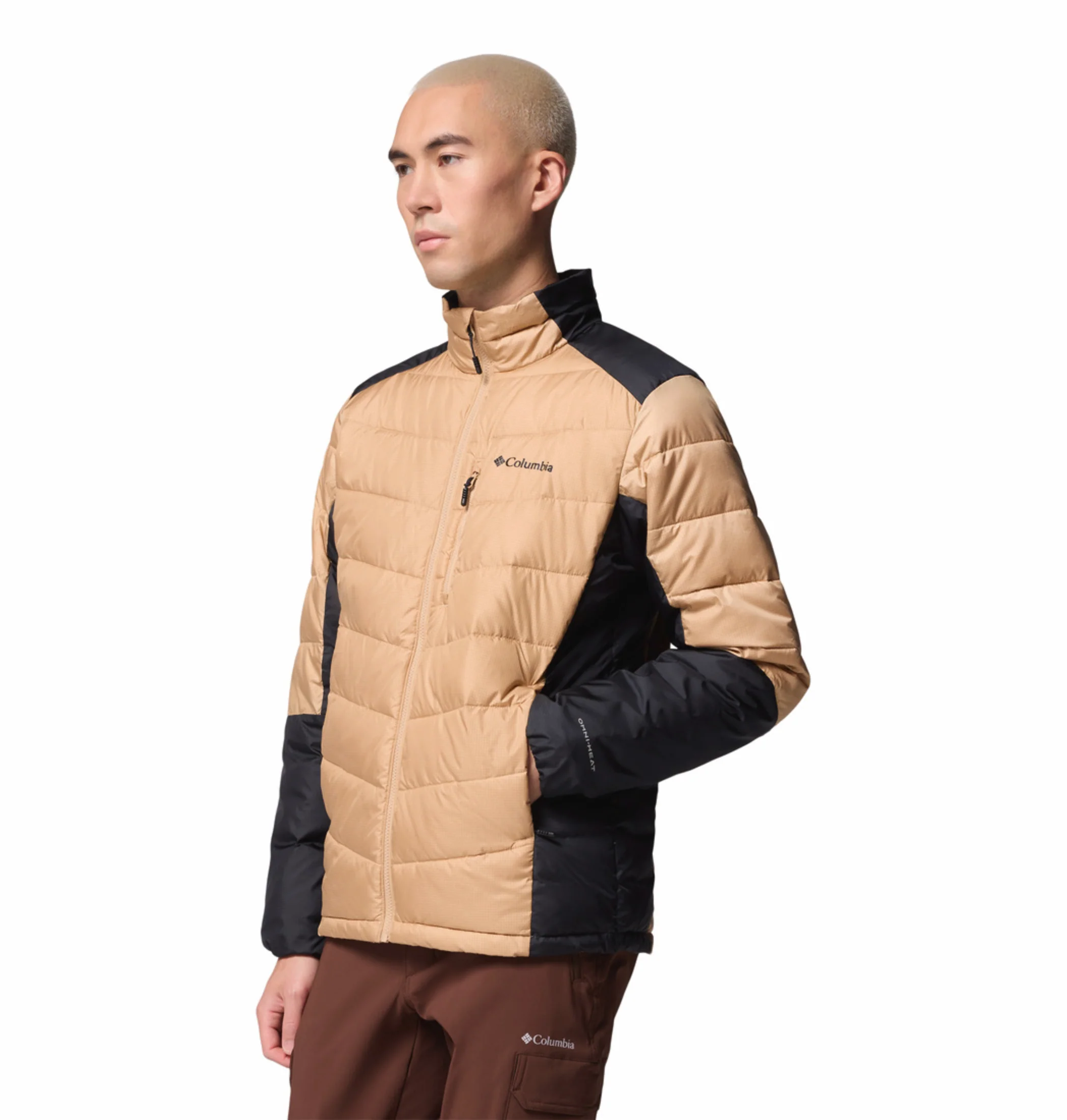 Columbia Men Beige OmniHeat Infinity Labyrinth Loop II Down Jacket - Image 5