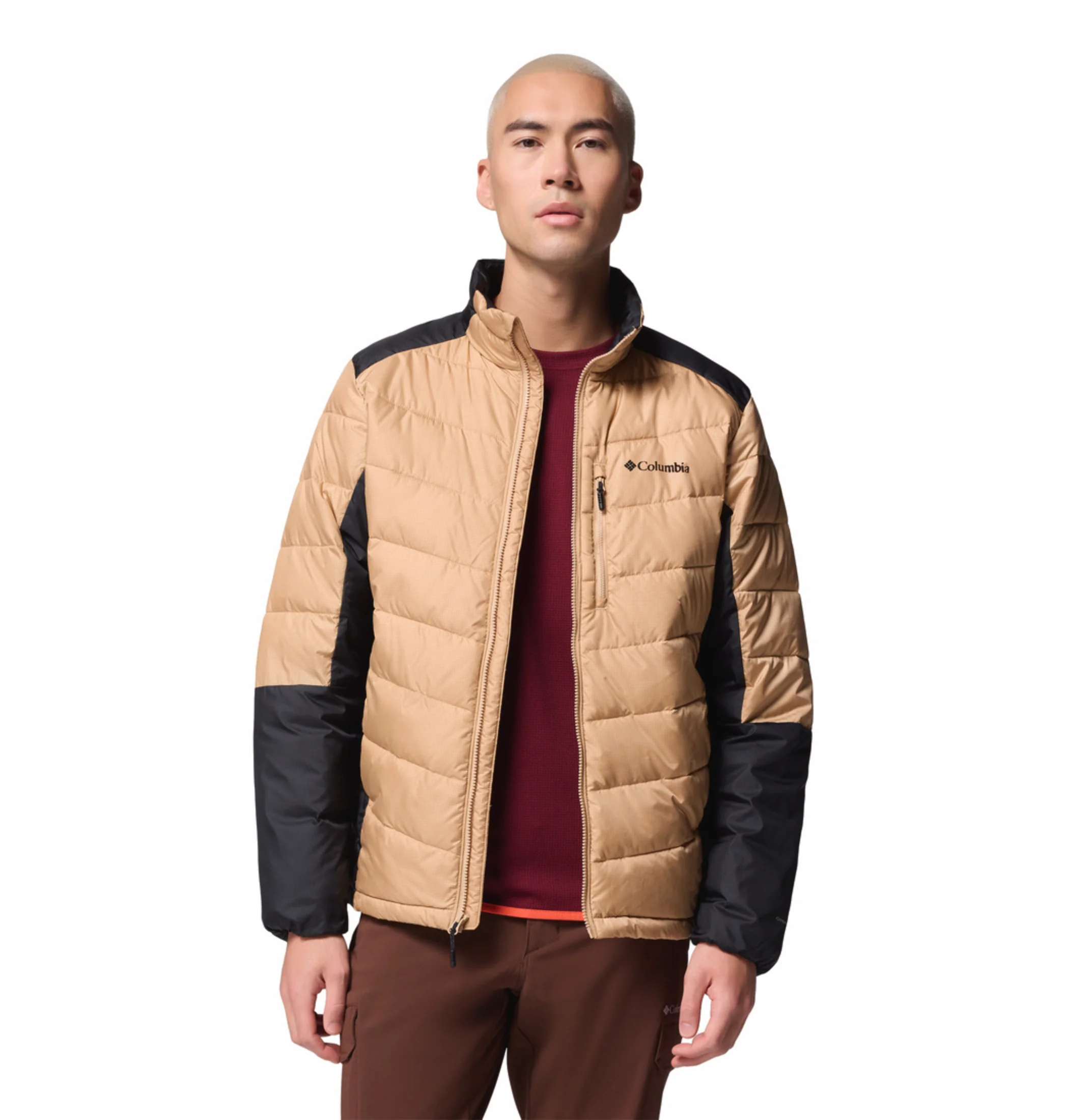 Columbia Men Beige OmniHeat Infinity Labyrinth Loop II Down Jacket - Image 7