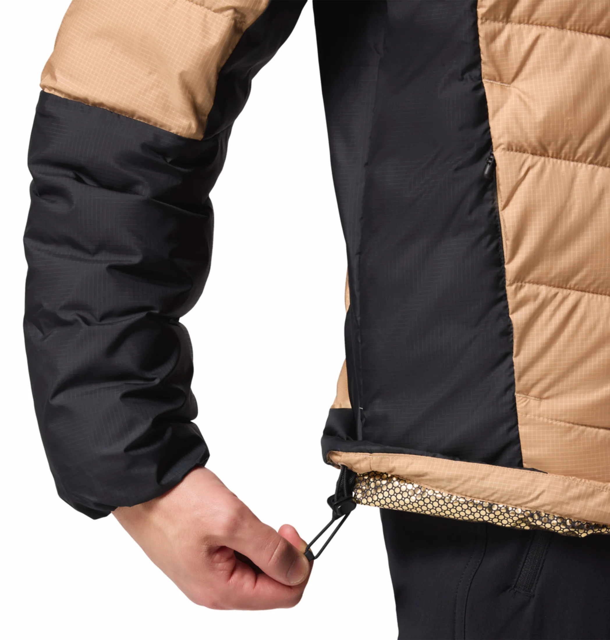 Columbia Men Beige OmniHeat Infinity Labyrinth Loop II Hooded Down Jacket - Image 11