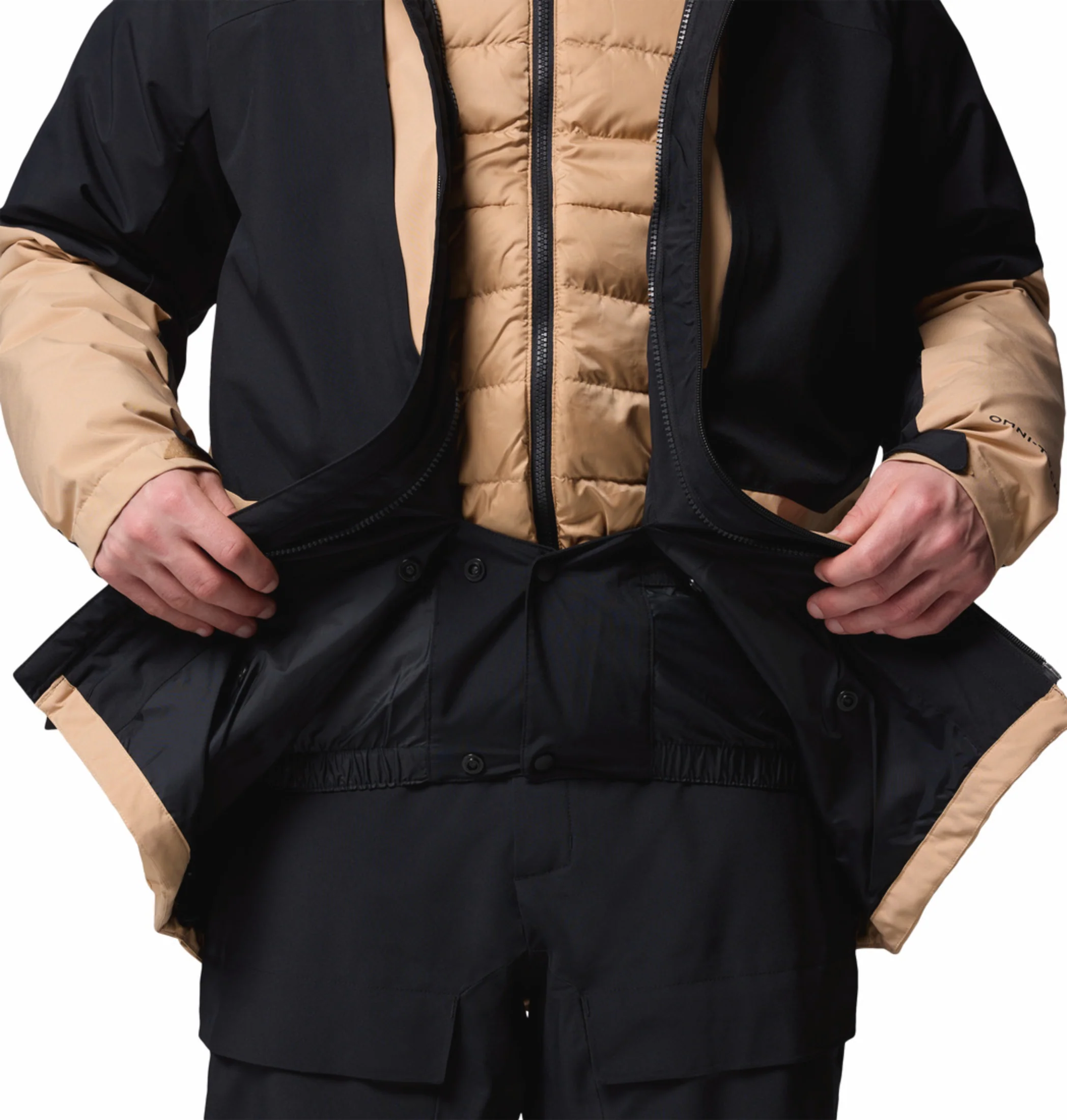Columbia Men Beige OmniHeat Infinity Winter District II Interchangeable Jacket - Image 11