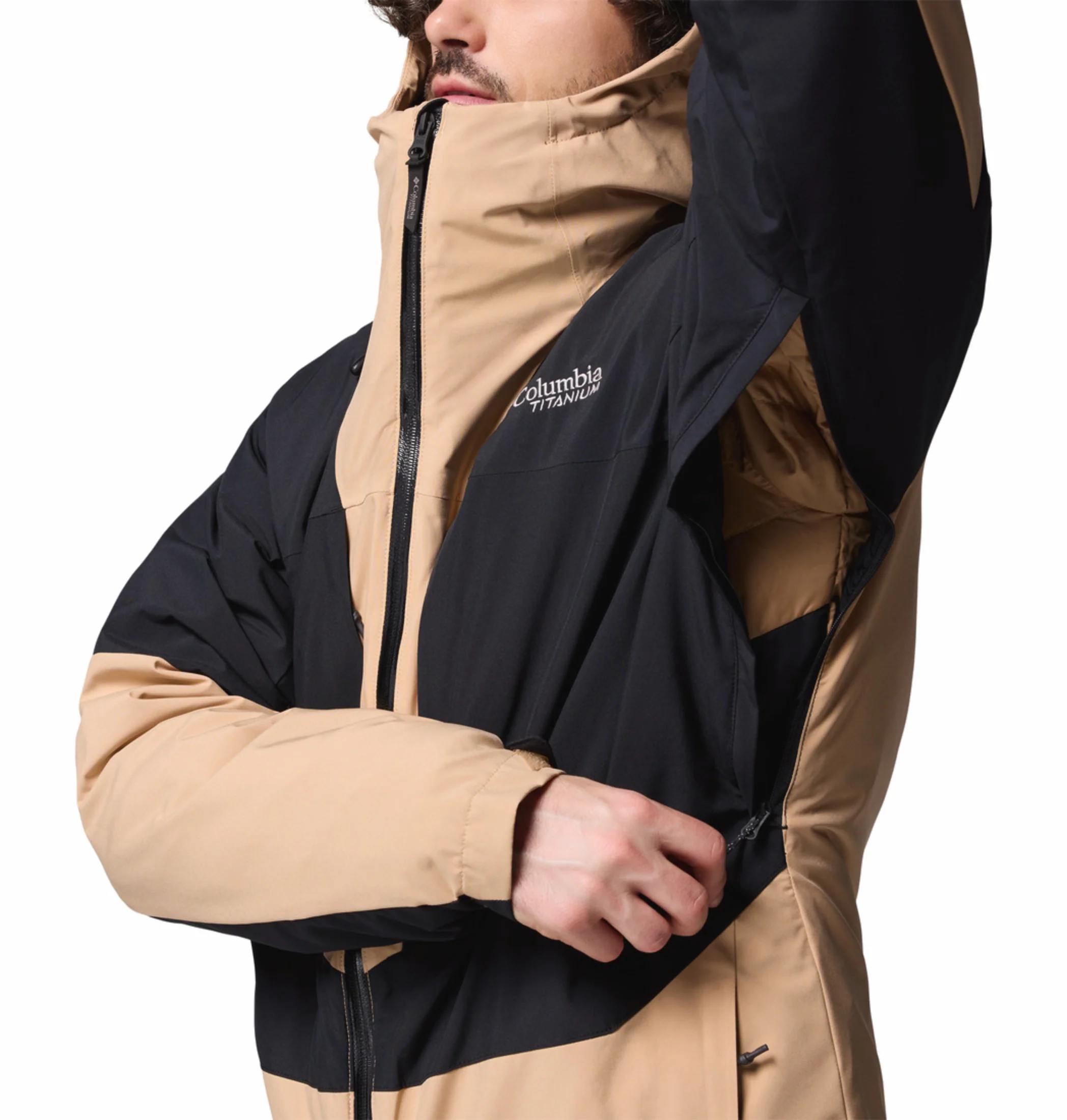 Columbia Men Beige OmniHeat Infinity Winter District II Interchangeable Jacket - Image 14