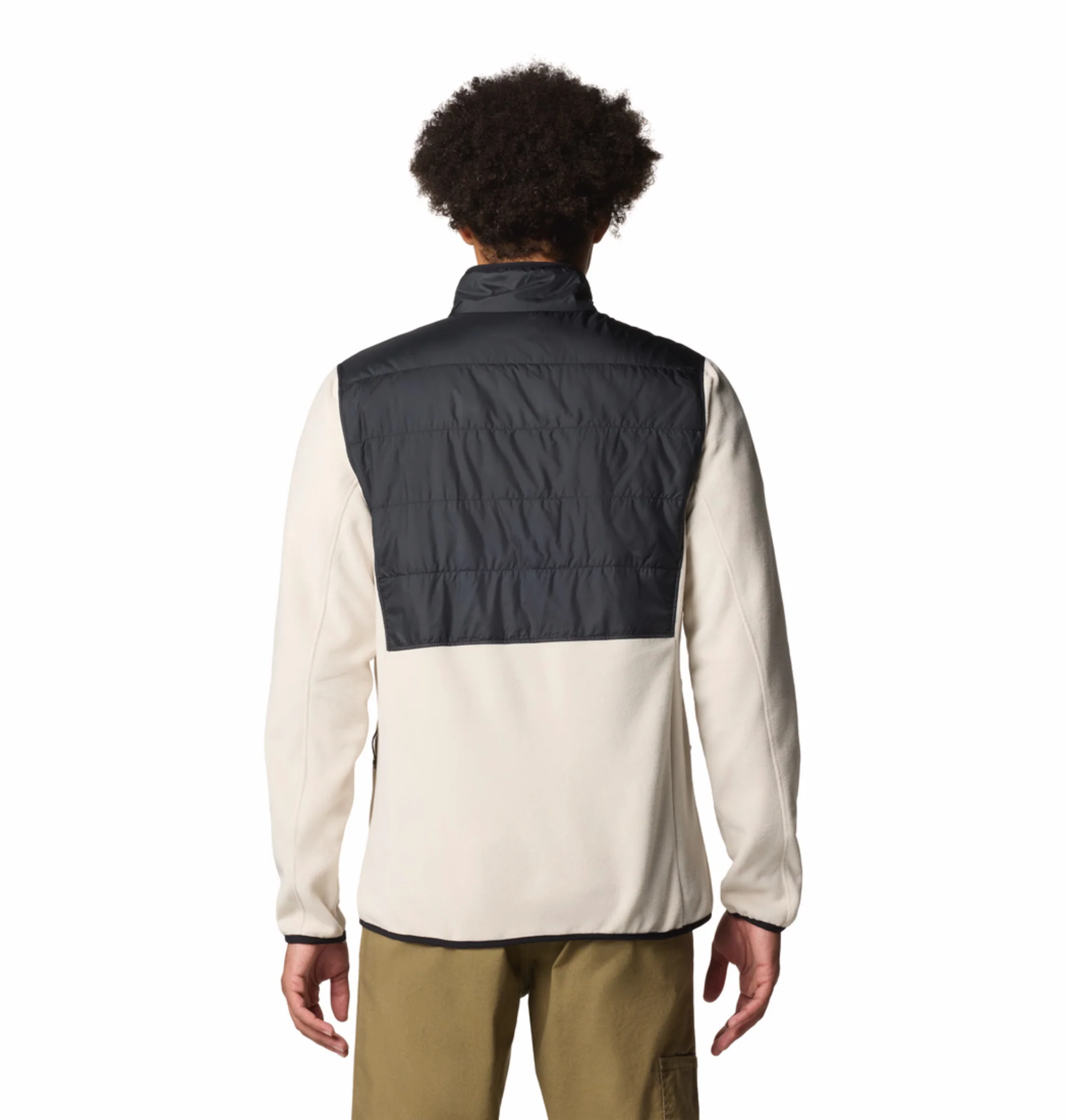Columbia Men Beige OmniHeat Reflective Basin Butte II Fleece Jacket - Image 4