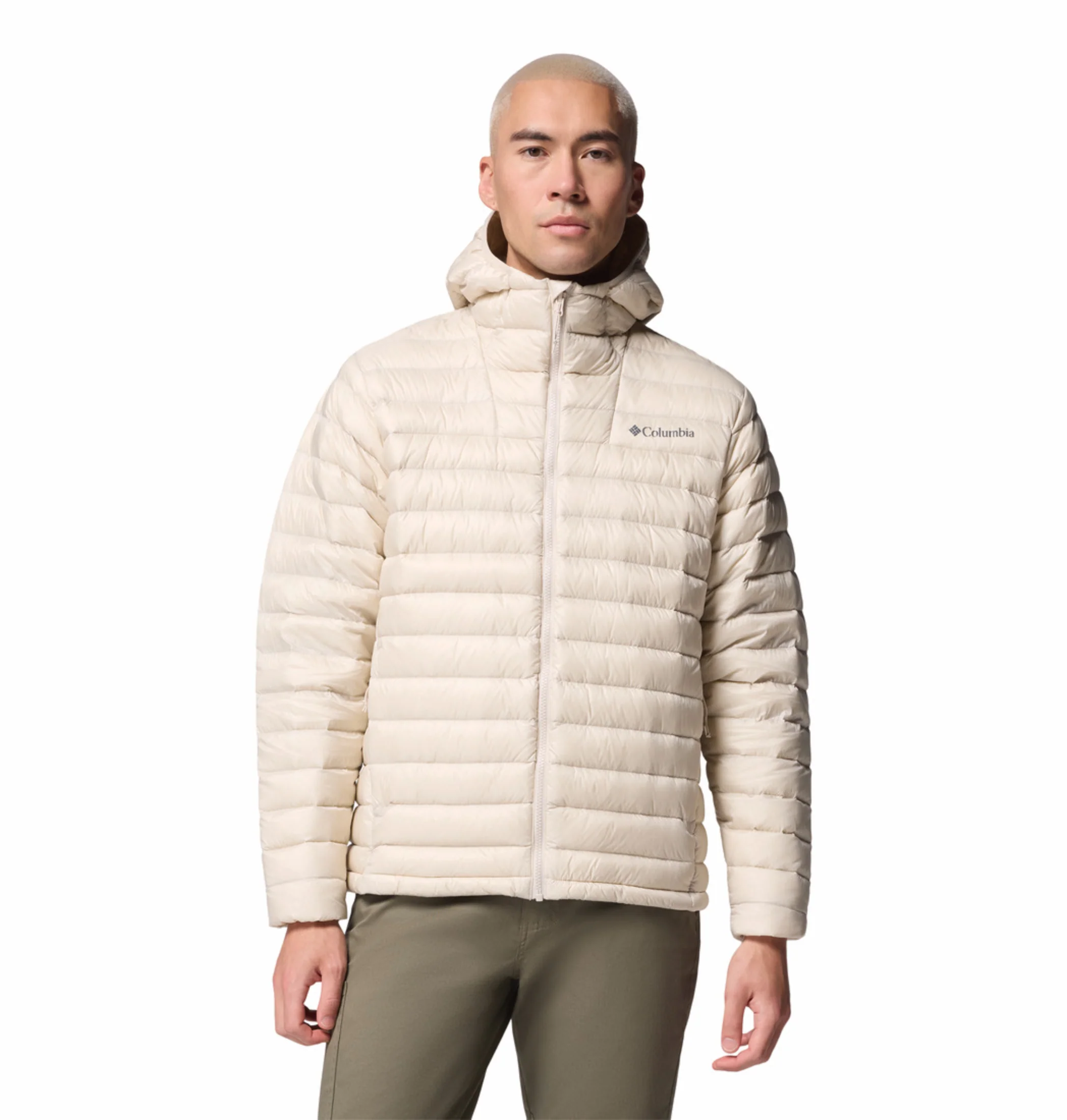 Columbia Men Beige OmniShield Corelite Down Jacket