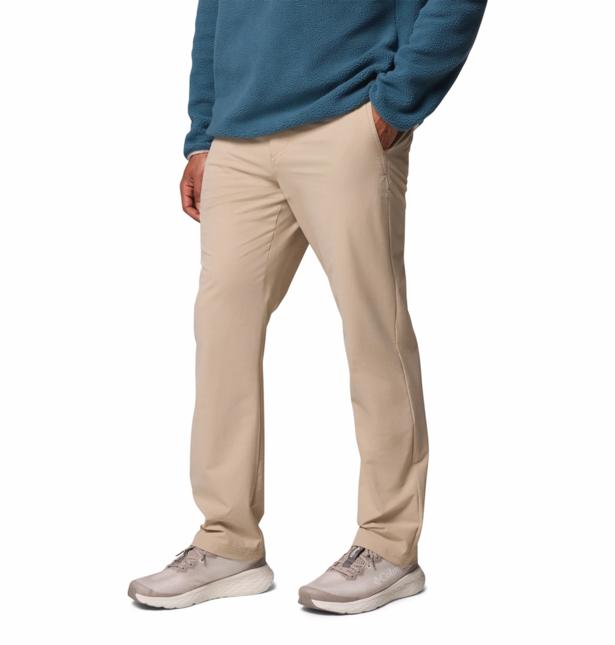 Columbia Men Beige OmniShield ROC Tech Chino Pant - Image 5