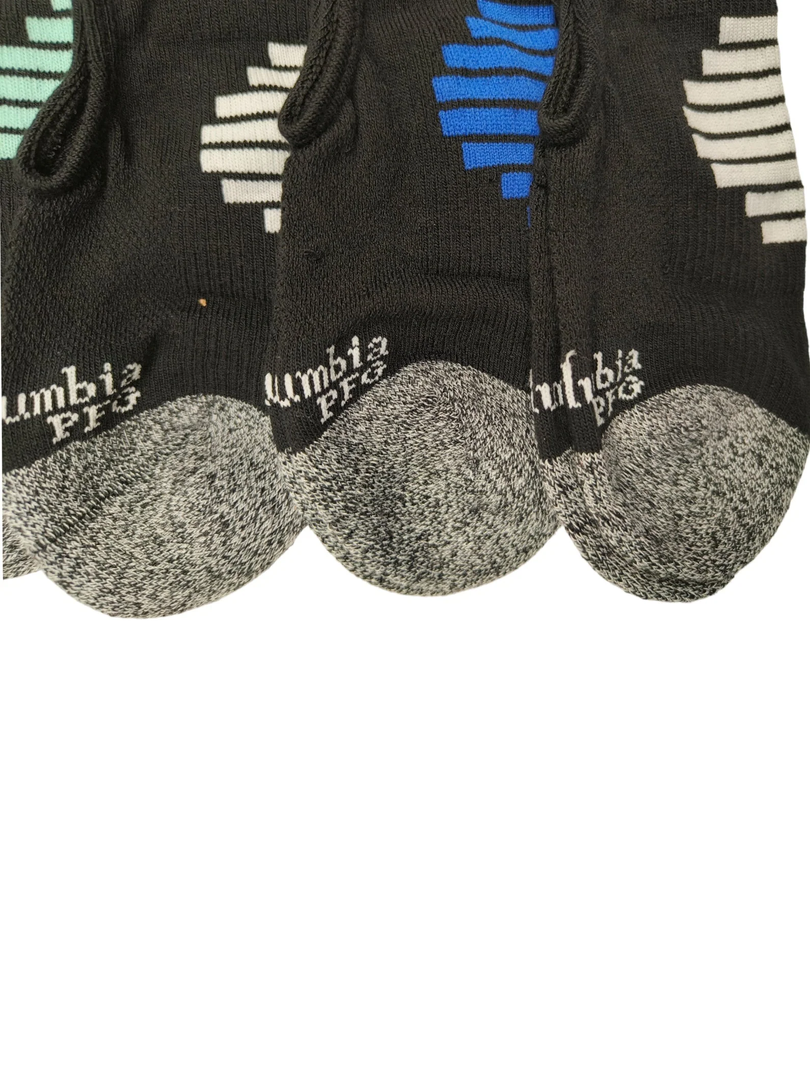 Columbia Men Black 4P PFG Eclps Liner Socks - Pack of 2 - Image 2
