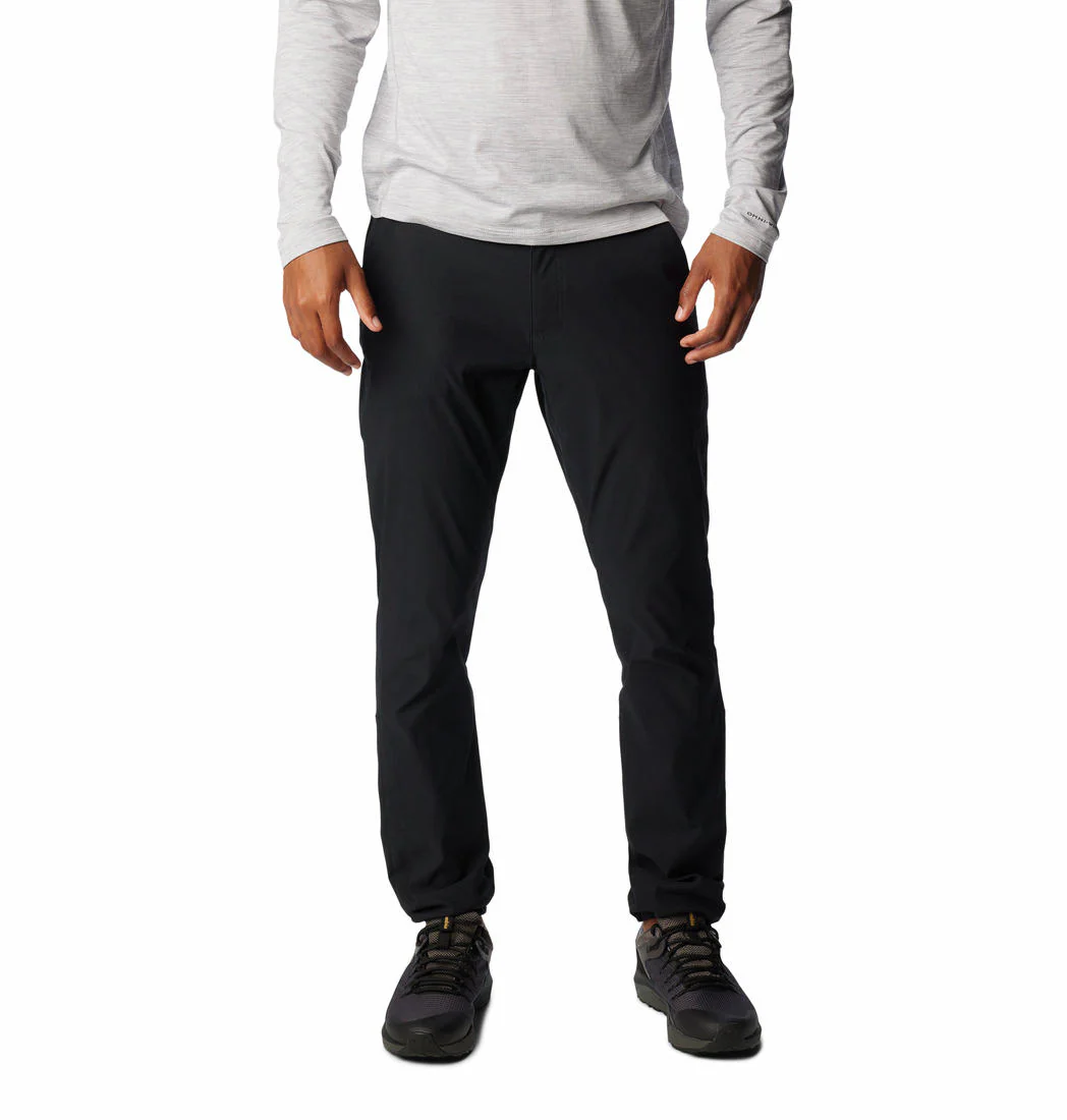 Columbia Men Black Black Mesa Woven Pant (Sun Protection)