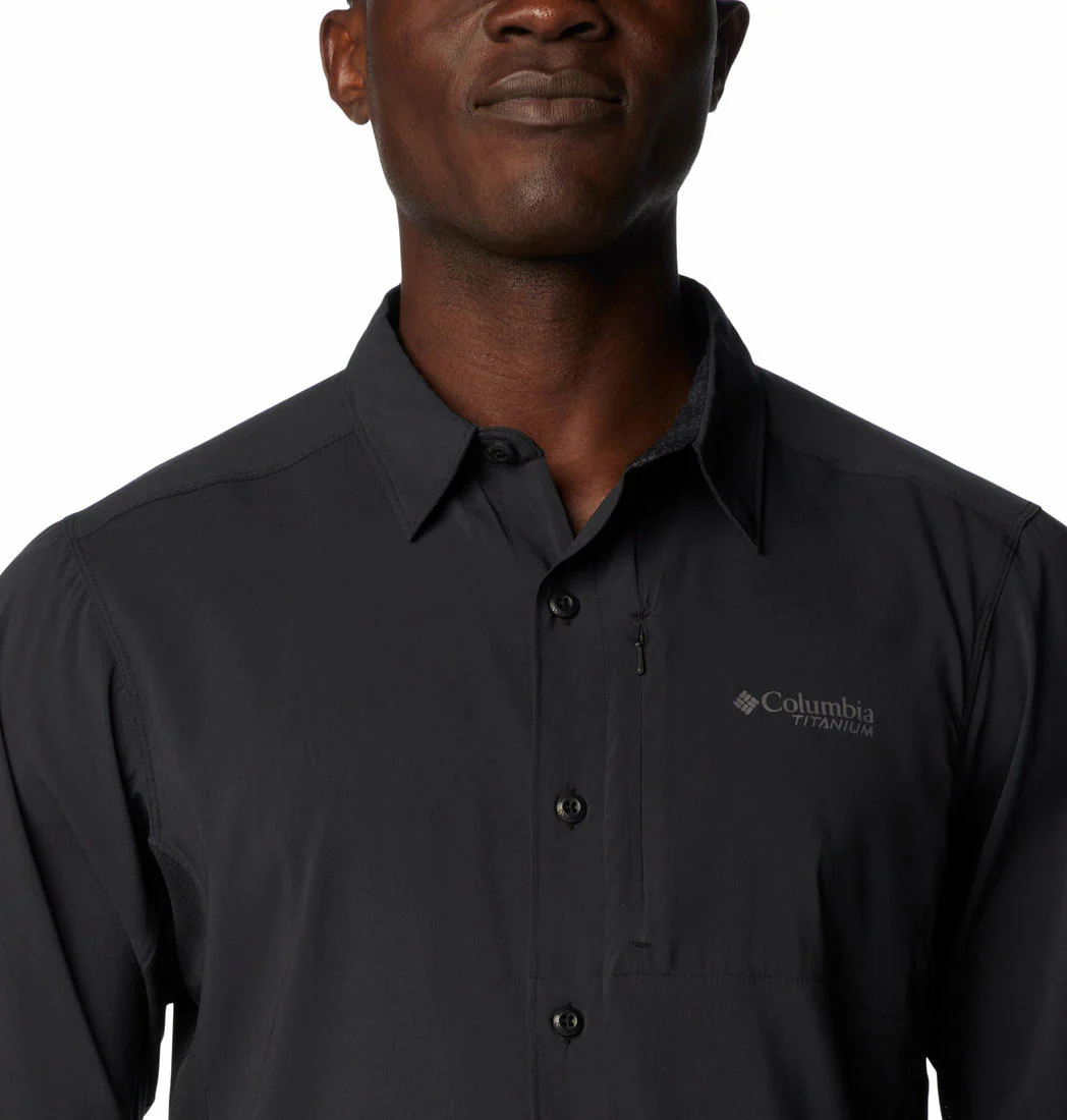 Columbia Men Black Cirque River Vented Woven LS - Image 5