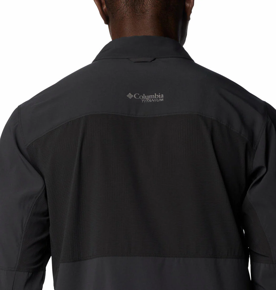 Columbia Men Black Cirque River Vented Woven LS - Image 6