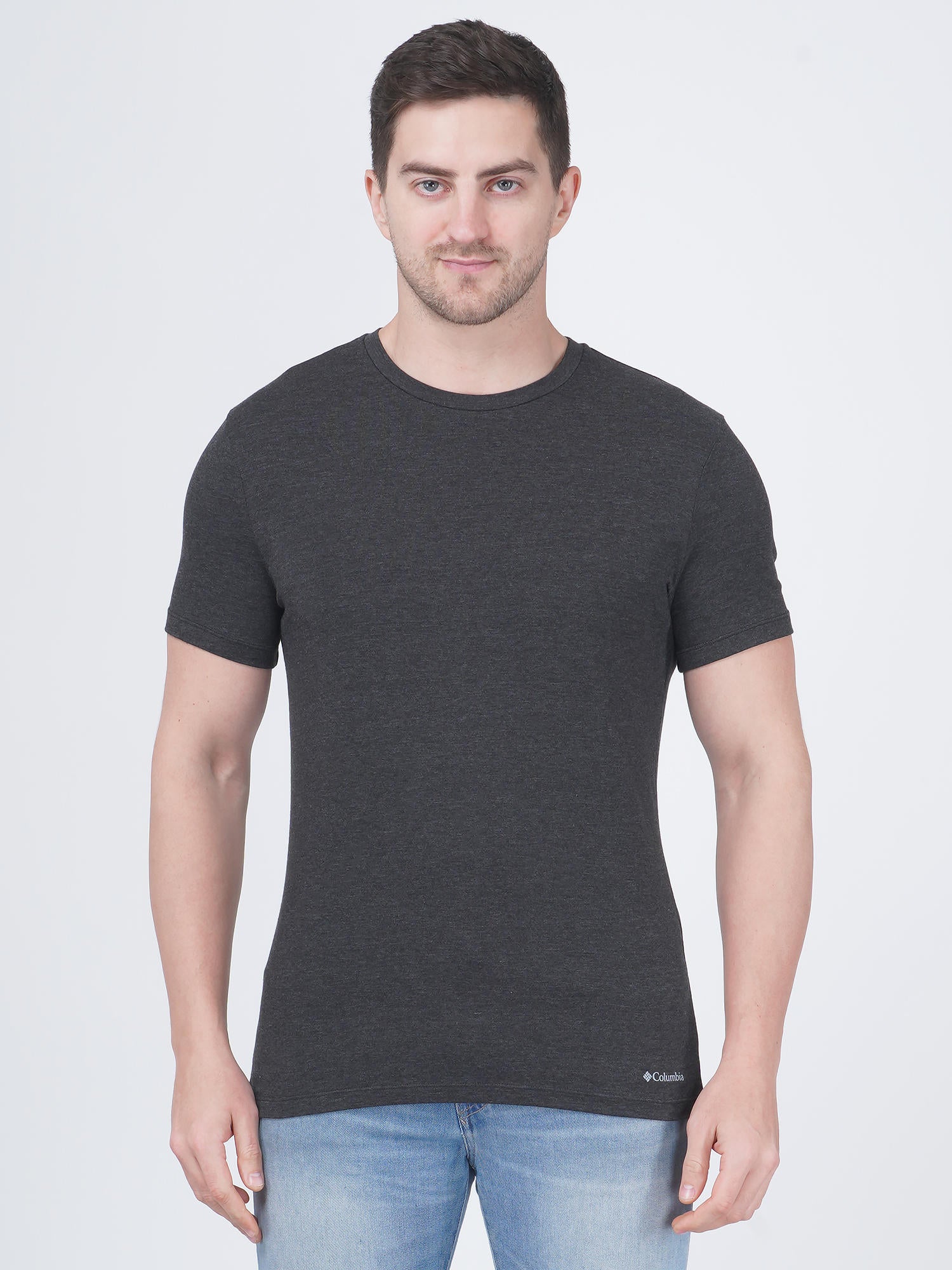 Columbia Men Multi Cotton / Stretch Crew-Neck Tee 3 Pack Solid (Non Returnable) - Image 2