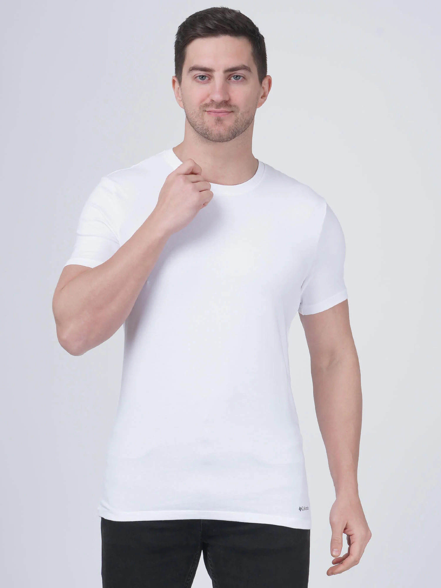 Columbia Men Multi Cotton / Stretch Crew-Neck Tee 3 Pack Solid (Non Returnable) - Image 5