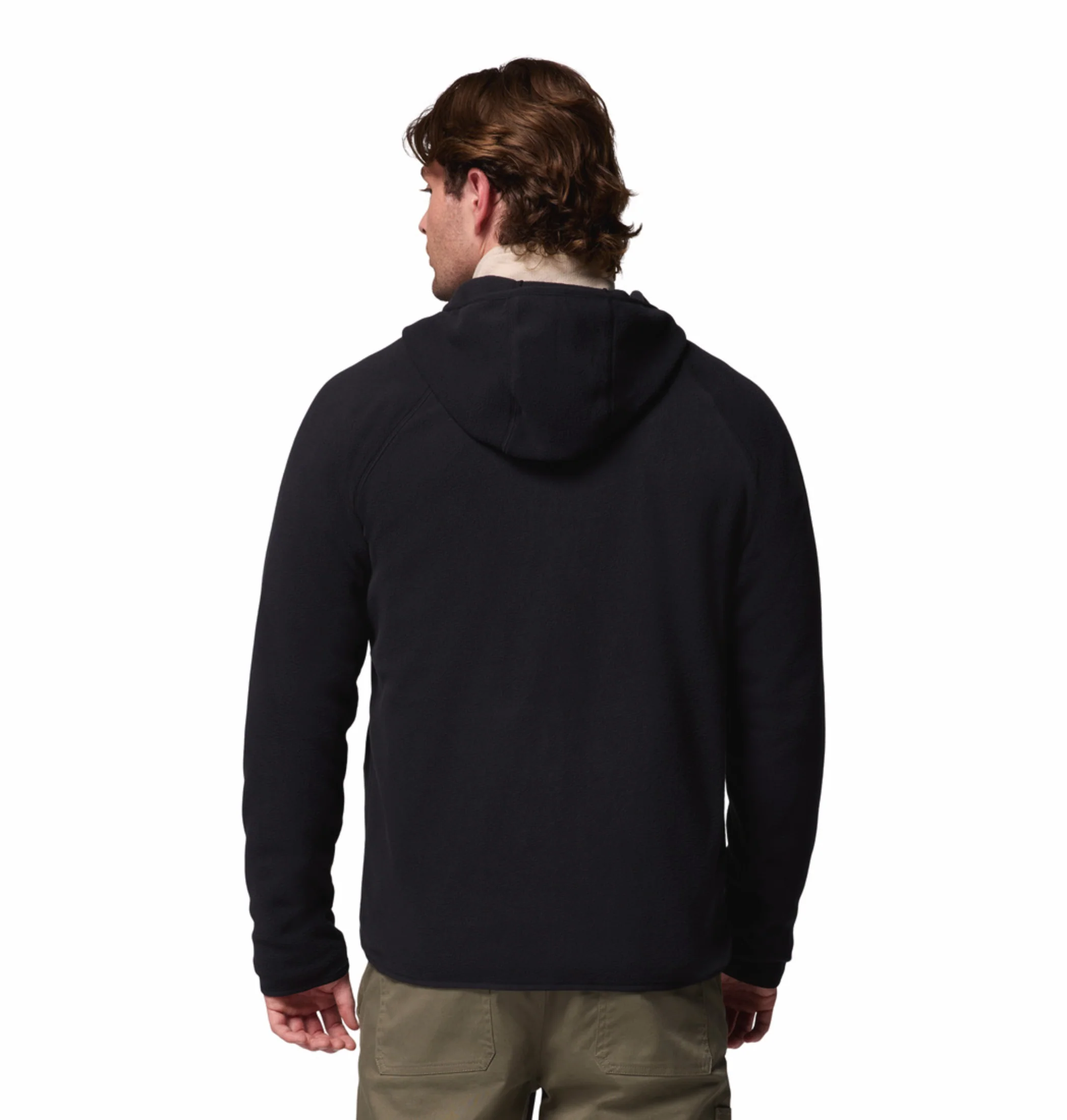 Columbia Men Black Fast Trek Overlay Fleece Jacket - Image 4