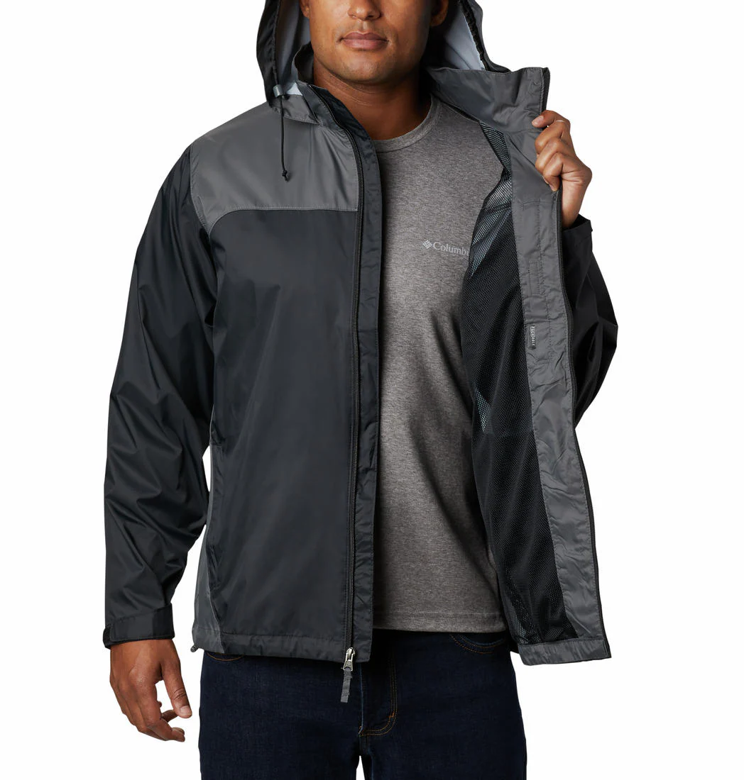 Columbia Men Black Glennaker Lake Rain Jacket - Image 5