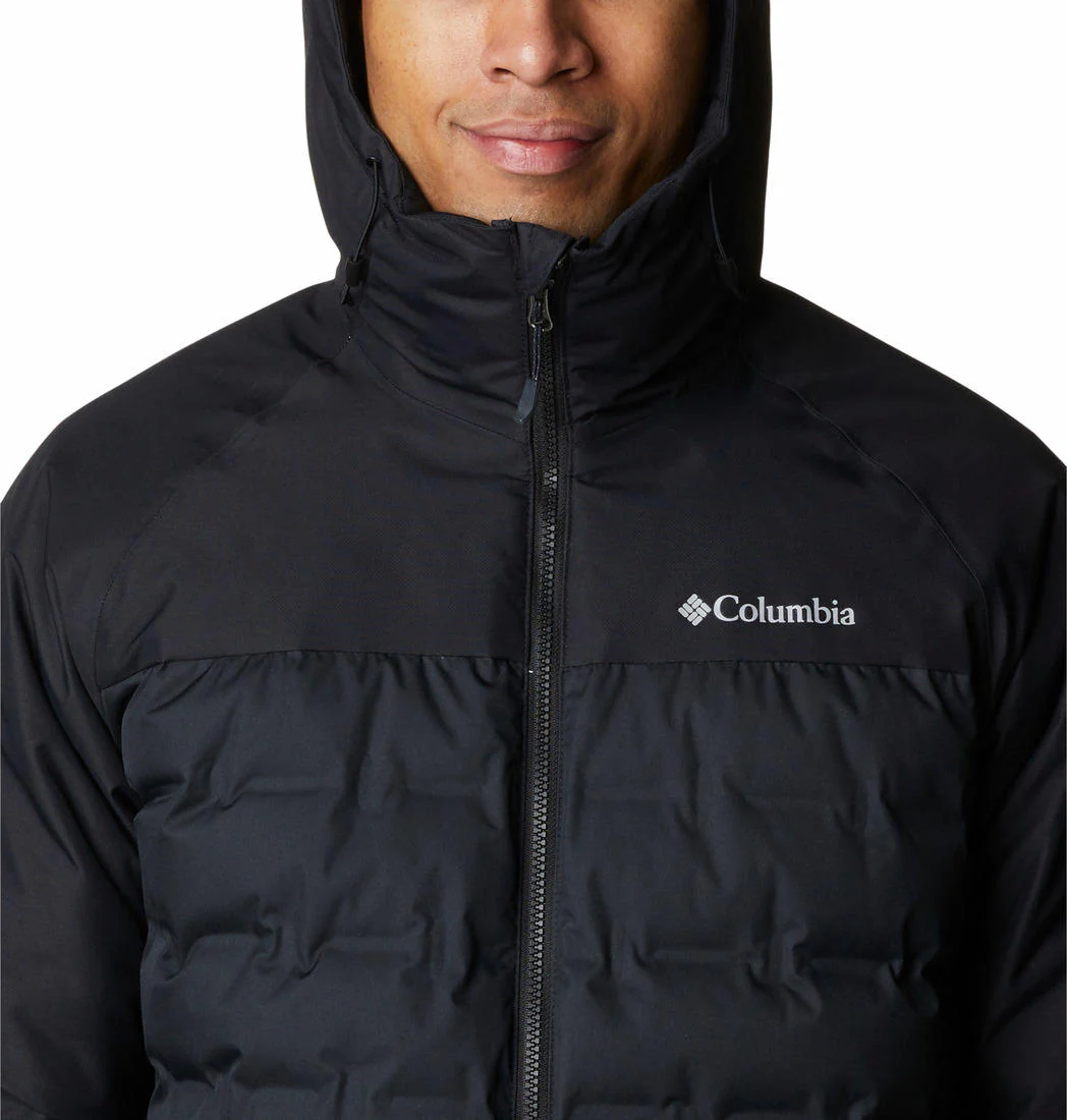 Columbia Men Black Grand Trek II Down Hooded Jacket - Image 3